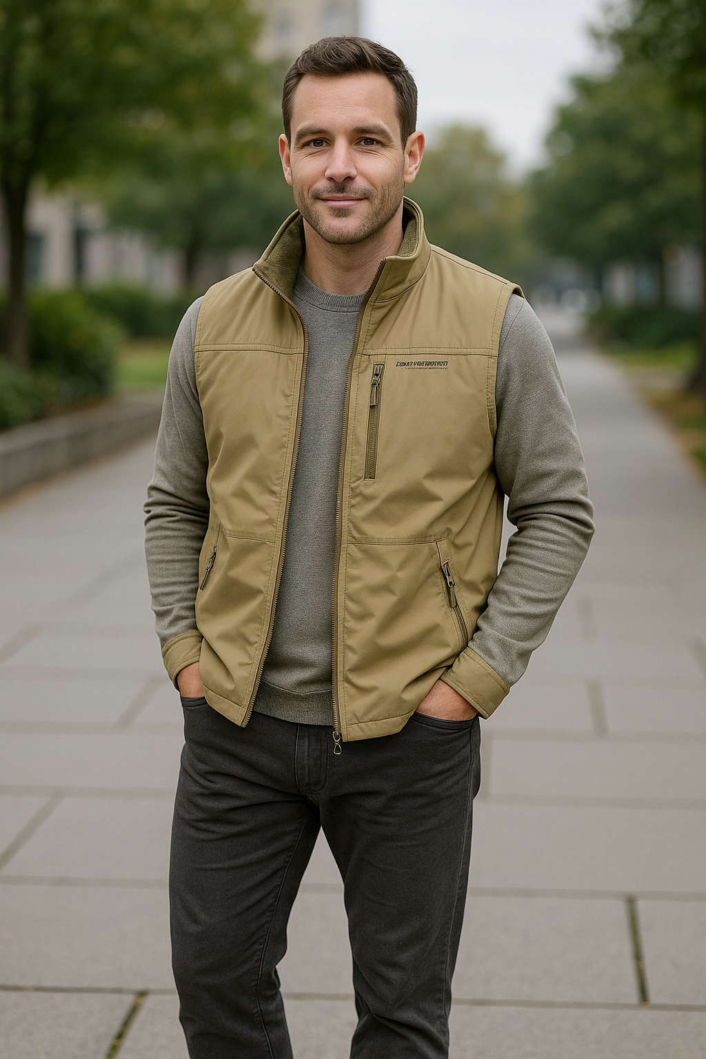 Heren Gilet Vest, Winddicht Warm Pluche Outdoor Sporten Casual Herfst En Winter Jas | VIQA VIQA© NEDERLAND