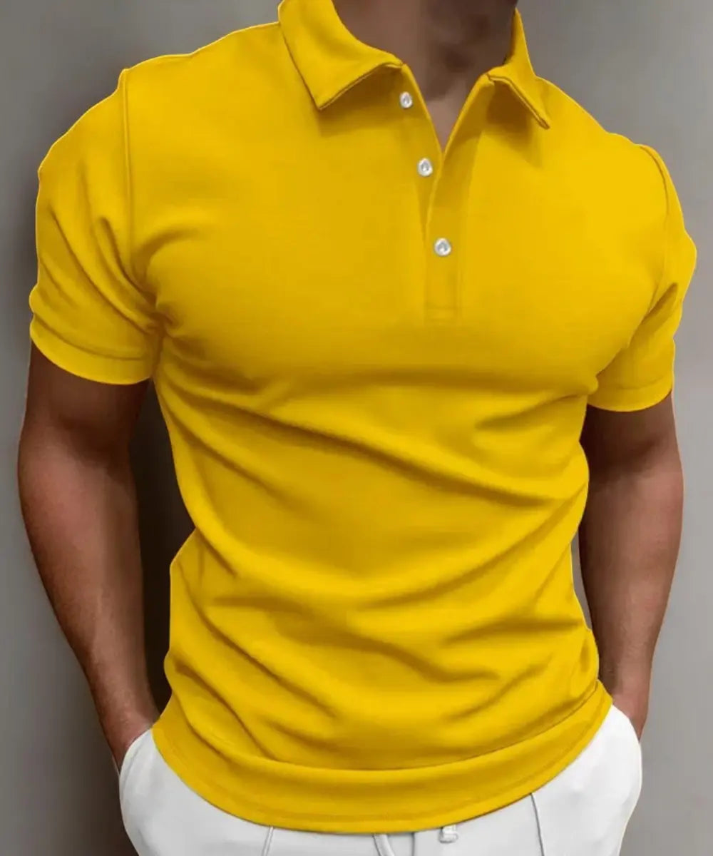 Clyde Zomer Ademend Herenpolo VIQA© NEDERLANDGeel-2XL