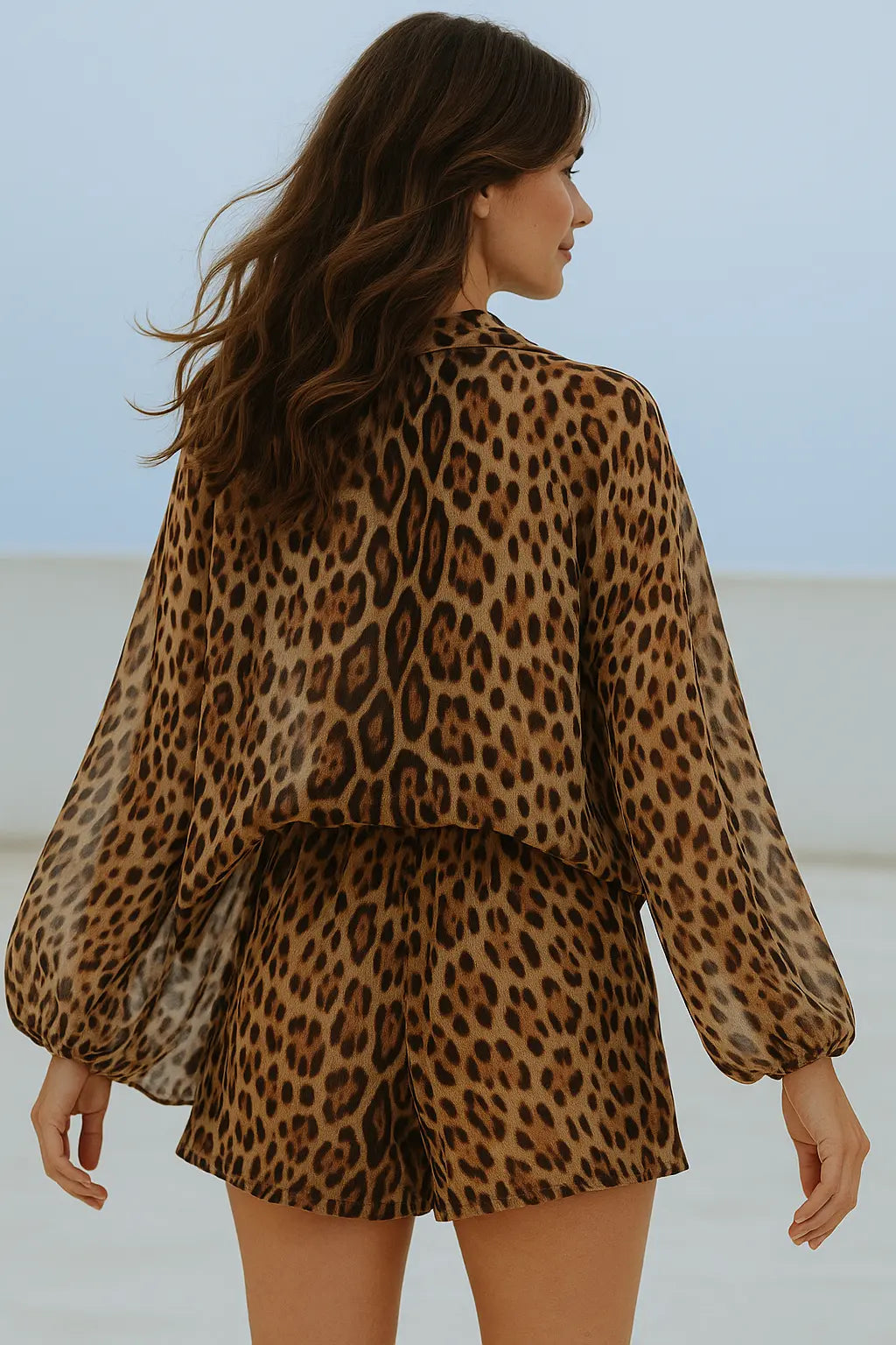 Damesset Twee-Delig, Gedrukt Shirt Met Lange Mouwen En Elastische Taillebroek, Zomer Outfit | VIQA VIQA© NEDERLAND