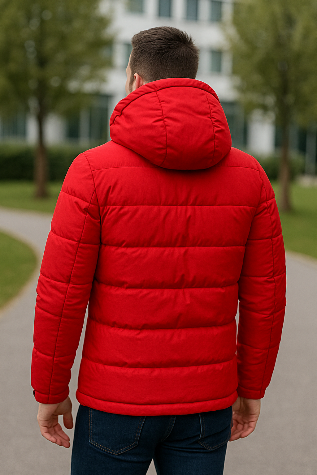 Heren Donsjack, Dik Warm Capuchonjack, Lichtgewicht Casual Winter Wit Eendendons | VIQA VIQA© NEDERLAND