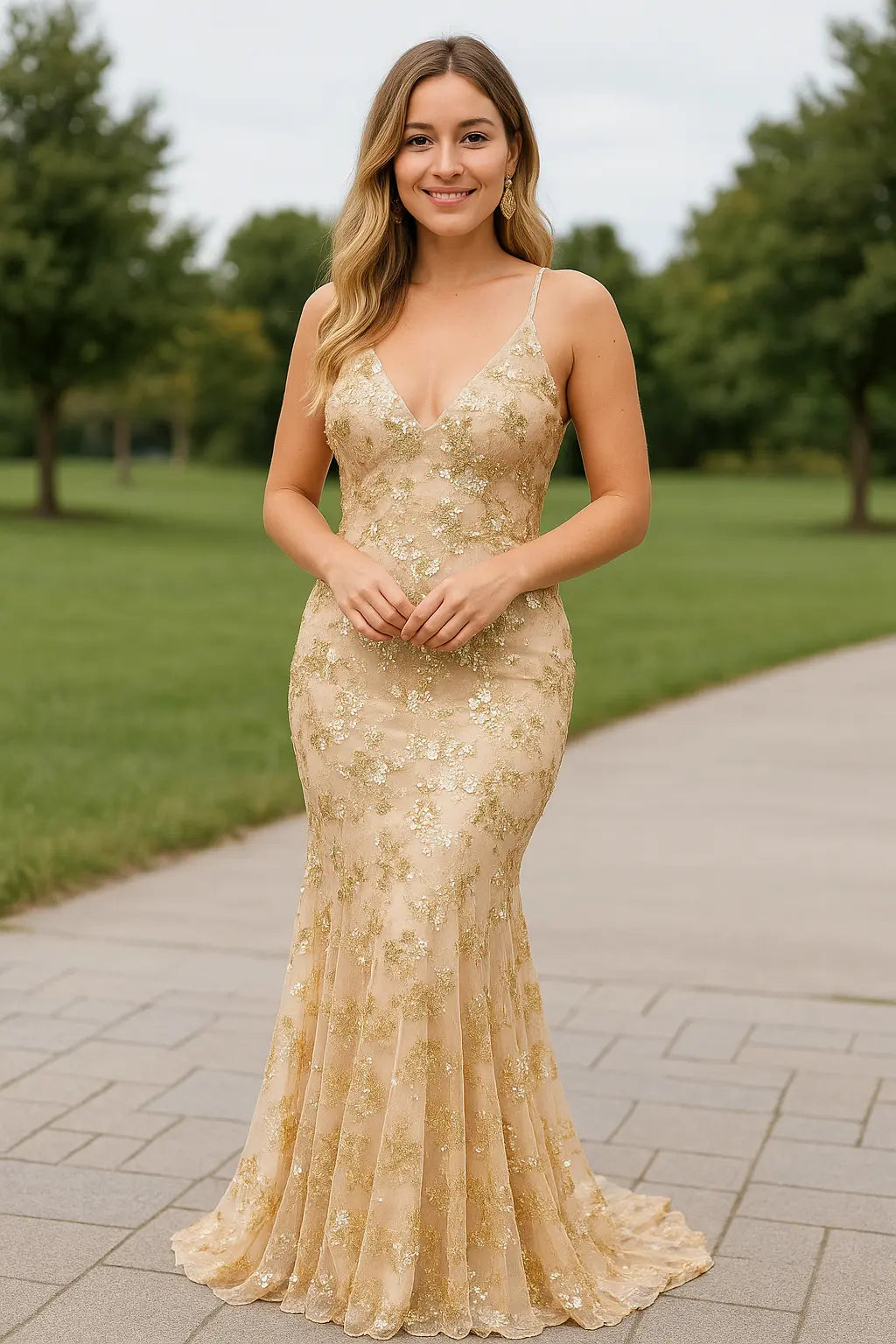 Dames Pailletten Bodycon Maxi Jurk, Sexy V-hals Spaghettibandjes Rugloze Avond Feestkleding | VIQA VIQA© NEDERLAND