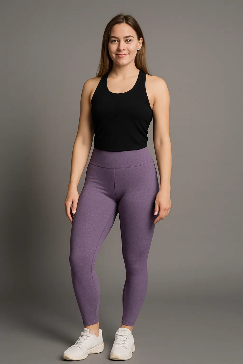 Leah Dames Yogabroek Met Hoge Taille VIQA© NEDERLANDDonkerpaars-2XL