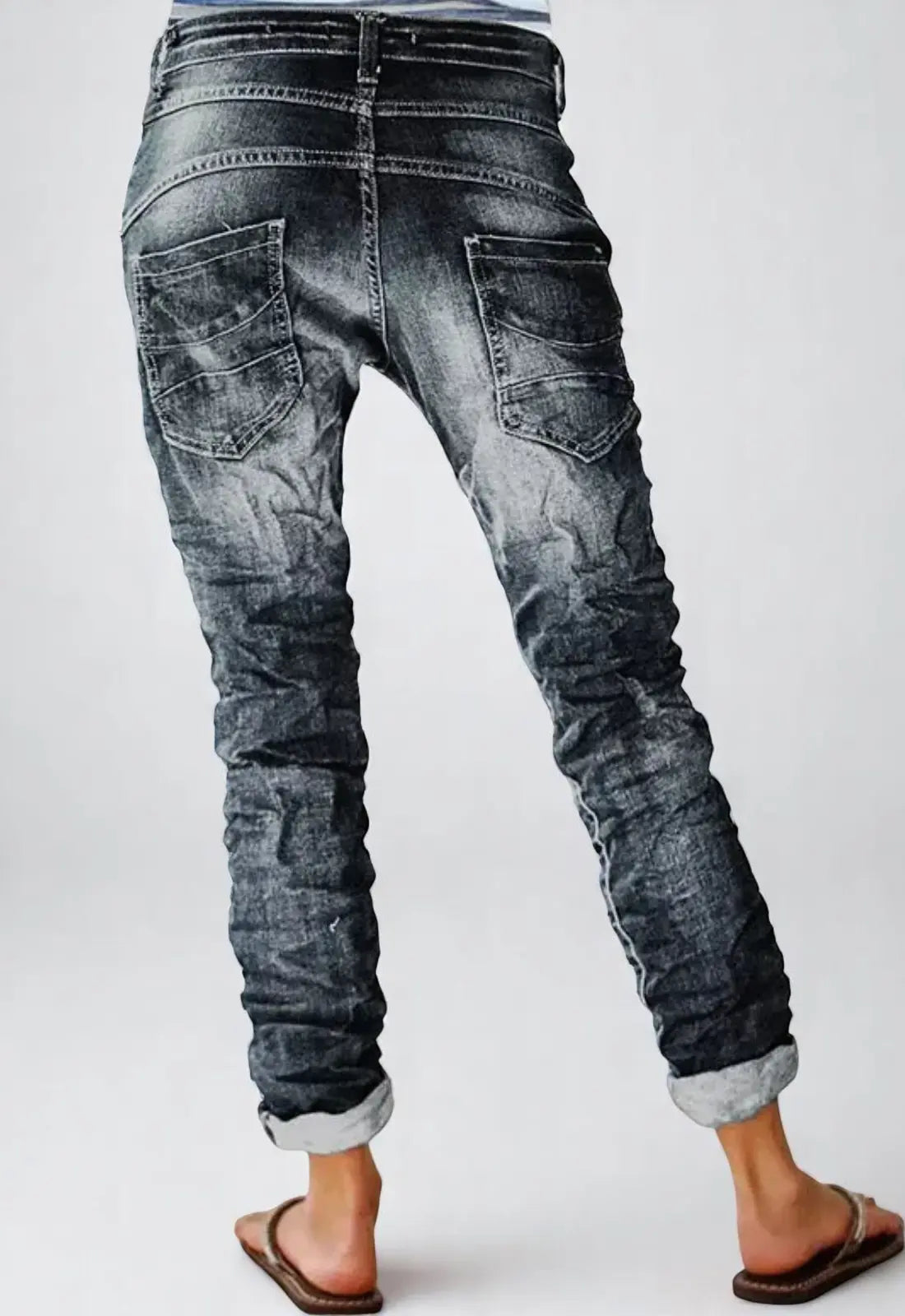 Dames Denim Jeans Met Hoge Taille VIQA© NEDERLAND