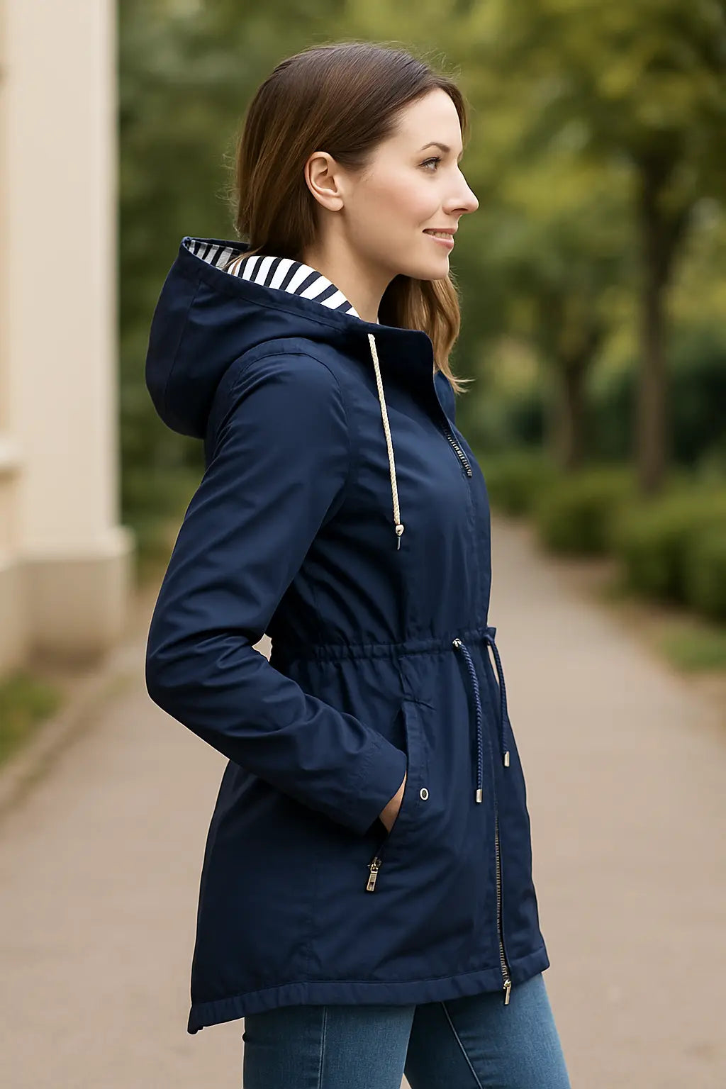 Waterdichte Regenjas Voor Dames, Lichtgewicht Trenchcoat Met Capuchon, Casual Outdoor Jas Voor Wandelingen | VIQA VIQA© NEDERLAND