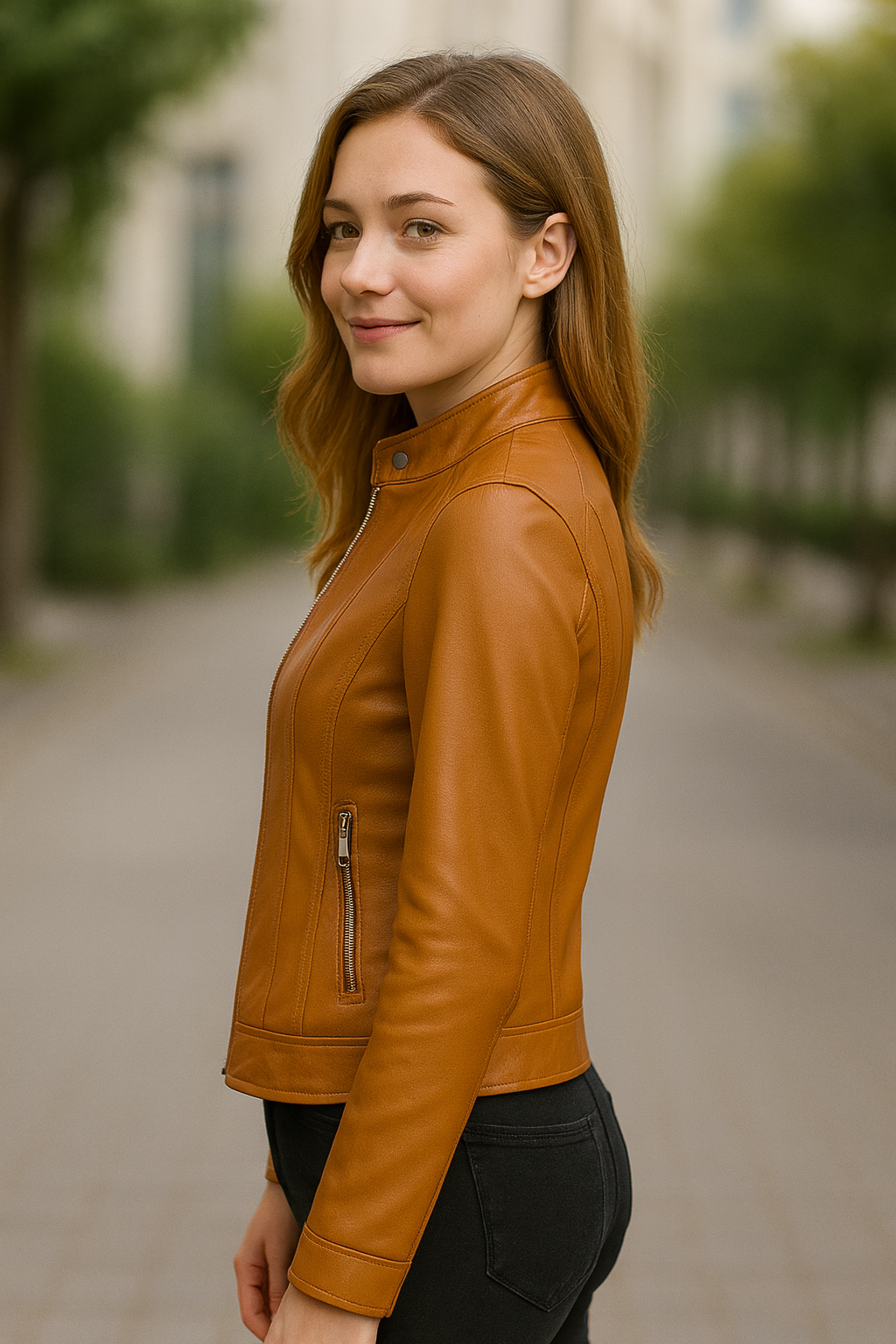 Dames Faux Lederen Jas, Rits Met Zakken Winter Herfst Casual Bovenkleding Jas | VIQA VIQA© NEDERLAND