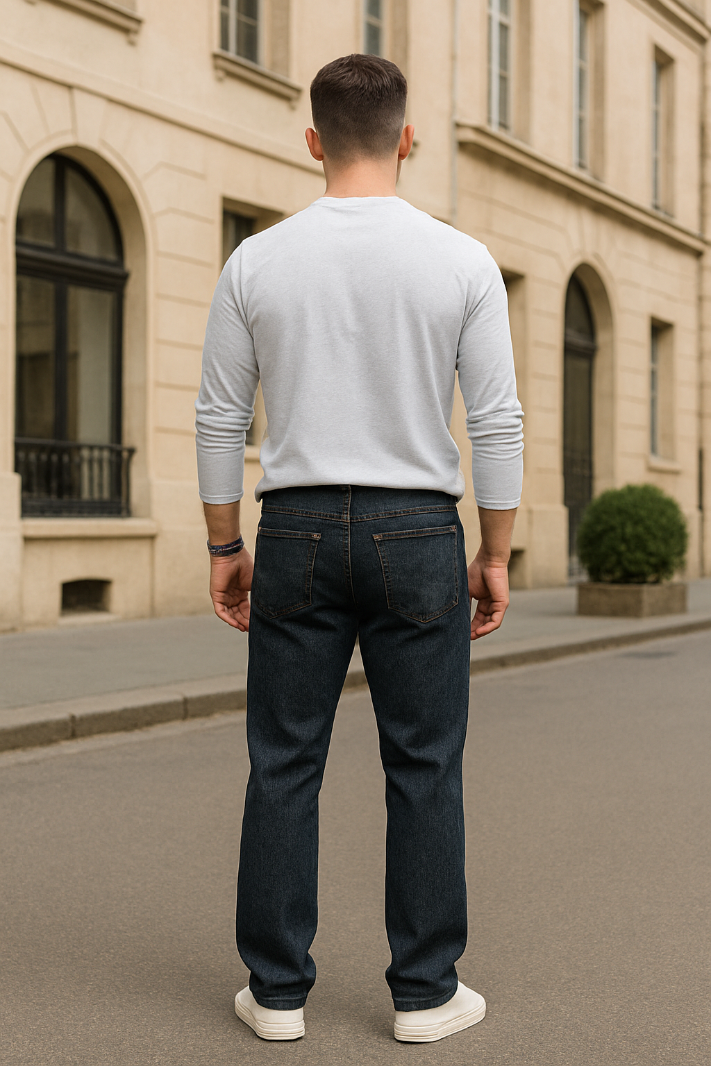 Heren Jeans Met Wijde Pijpen, Losse Rechte Pasvorm, Comfortabele Zakelijke Casualbroek | VIQA VIQA© NEDERLAND