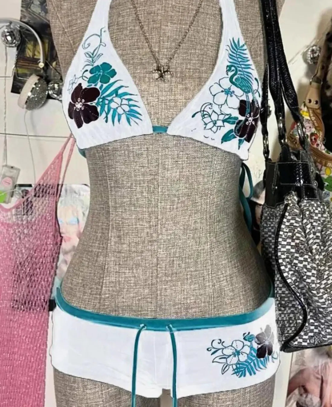 Kanten Sexy Tweedelig Badpak Voor Dames, Zomerstrandbadset | VIQA VIQA© NEDERLANDWit-L