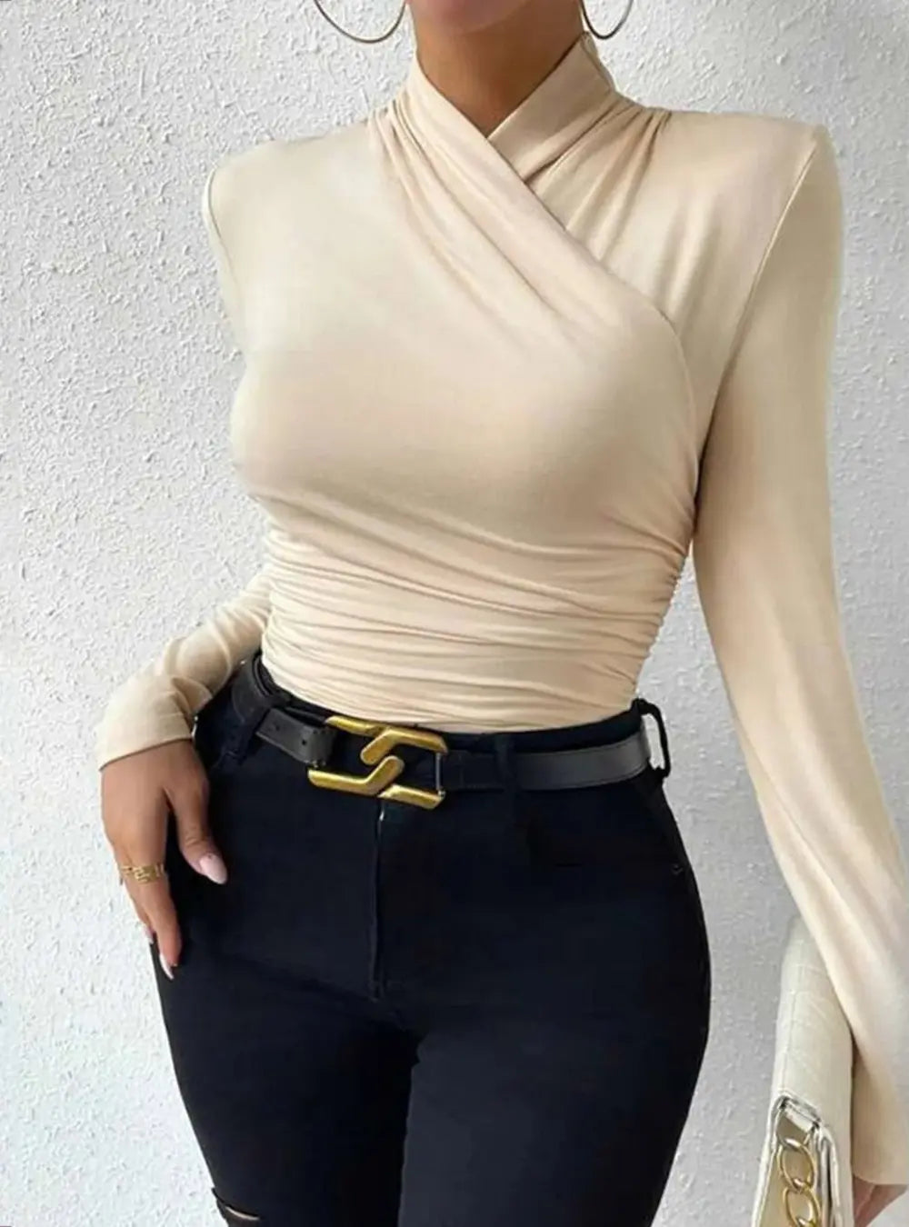 Anna Gekruist Overhemdblouse VIQA© NEDERLAND