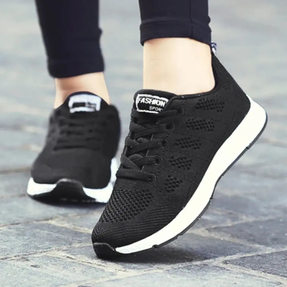 Loriann Ergonomisch Damessneakers VIQA© NEDERLANDZwart-Wit-43