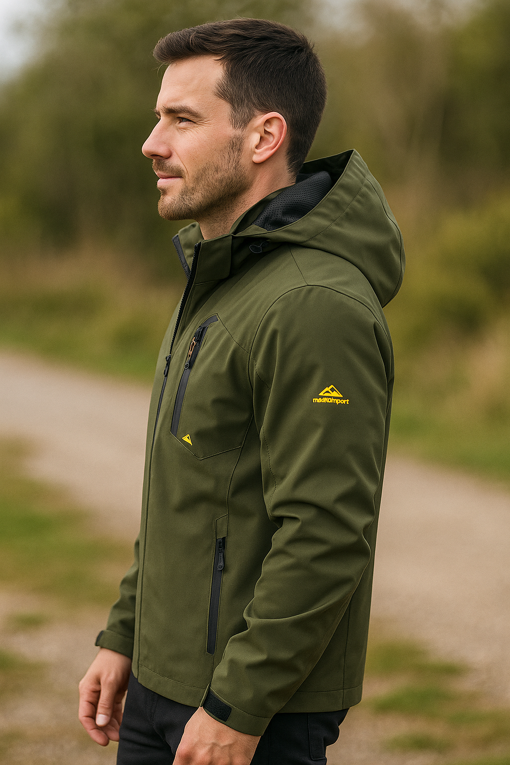 Lichtgewicht Waterdichte Jas Voor Heren, Mesh Gevoerde Outdoor Regen- En Windjack Voor Wandelen En Vssen | VIQA VIQA© NEDERLAND