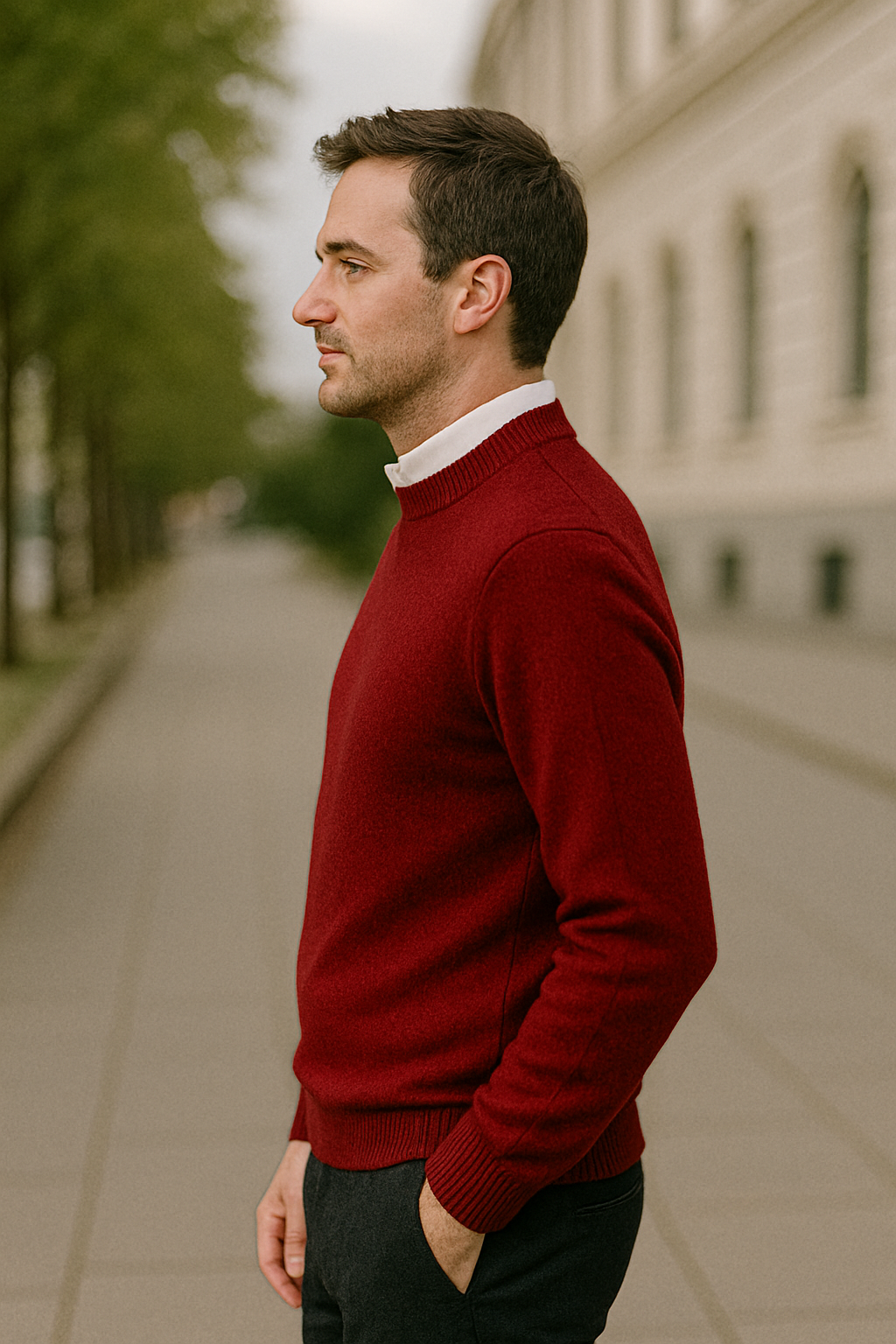 Kasjmier Trui Voor Heren, Trui Met Ronde Hals, Losvallende Gebreide Top, Winter Casual Warme Kleding | VIQA VIQA© NEDERLAND