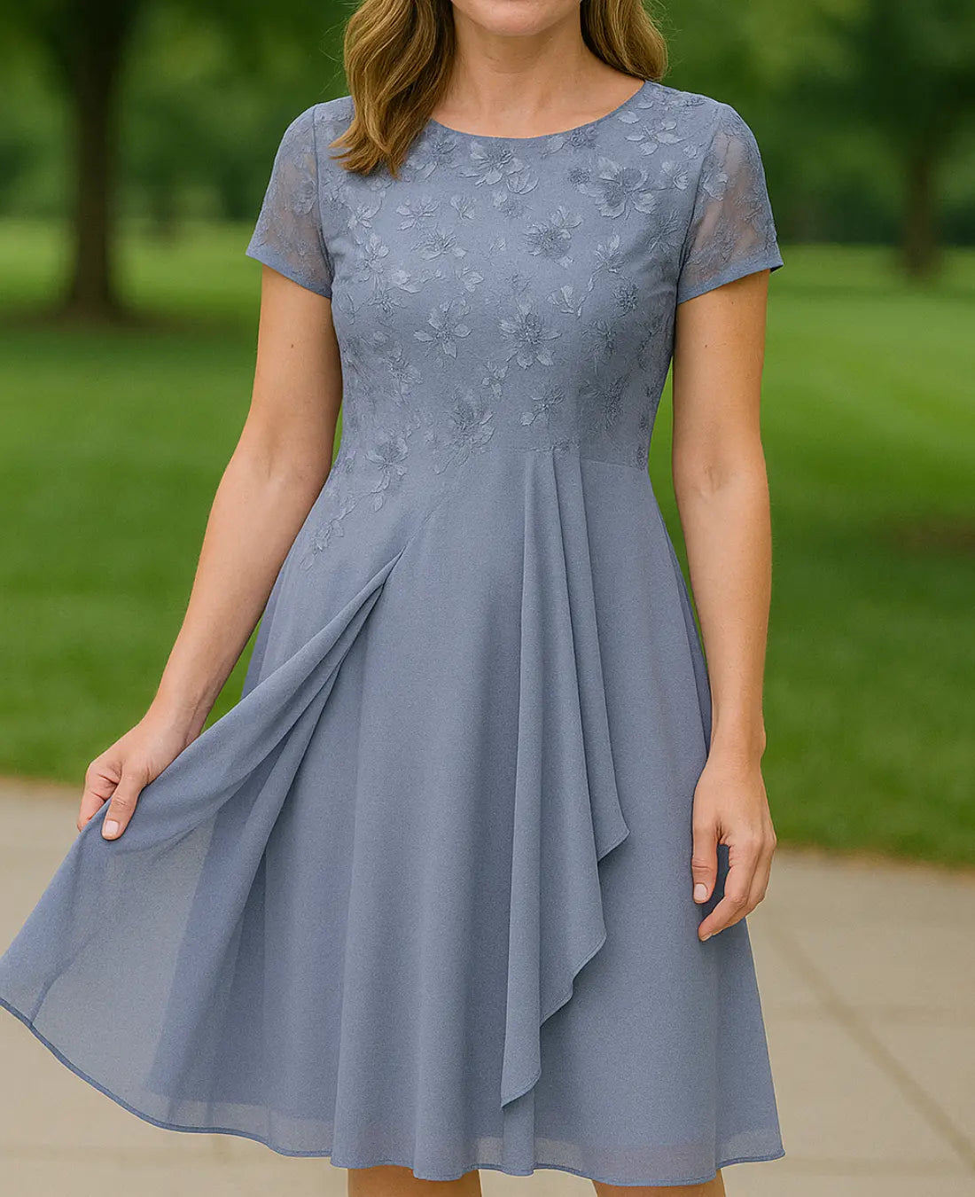 Angie Elegante Maxi Kanten Feestjurk VIQA© NEDERLAND