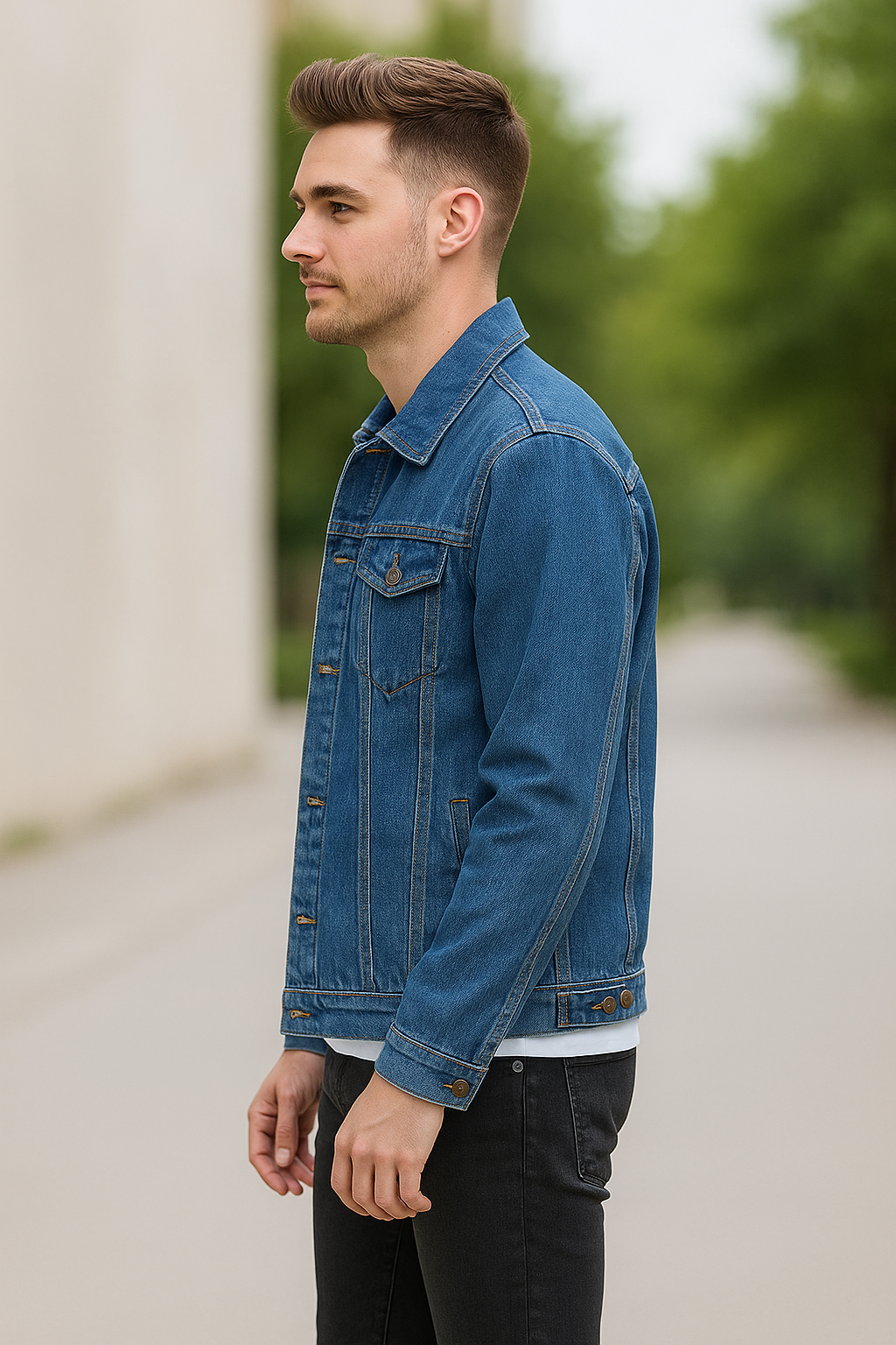 Winter Denim Jas Voor Heren, Katoen Gewatteerd, Dik, Warm, Casual Bovenkleding | VIQA VIQA© NEDERLAND