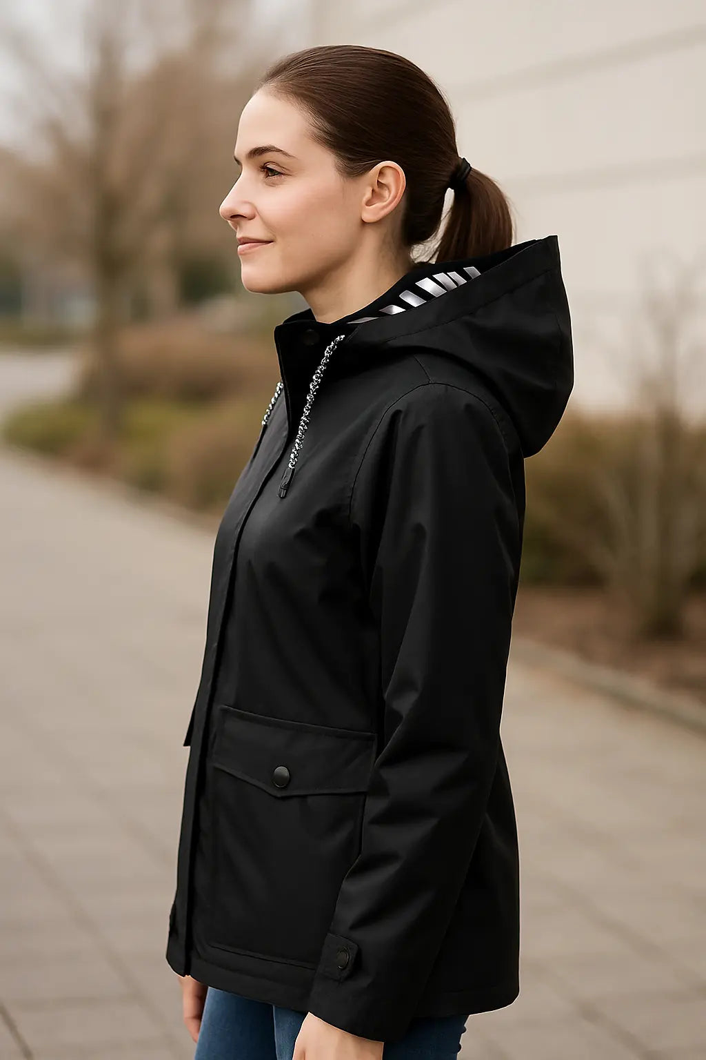 Damesjack Met Capuchon, Casual Jack Met Ritssluiting En Zakken, Loszittende Outdoor Streetwear | VIQA VIQA© NEDERLAND