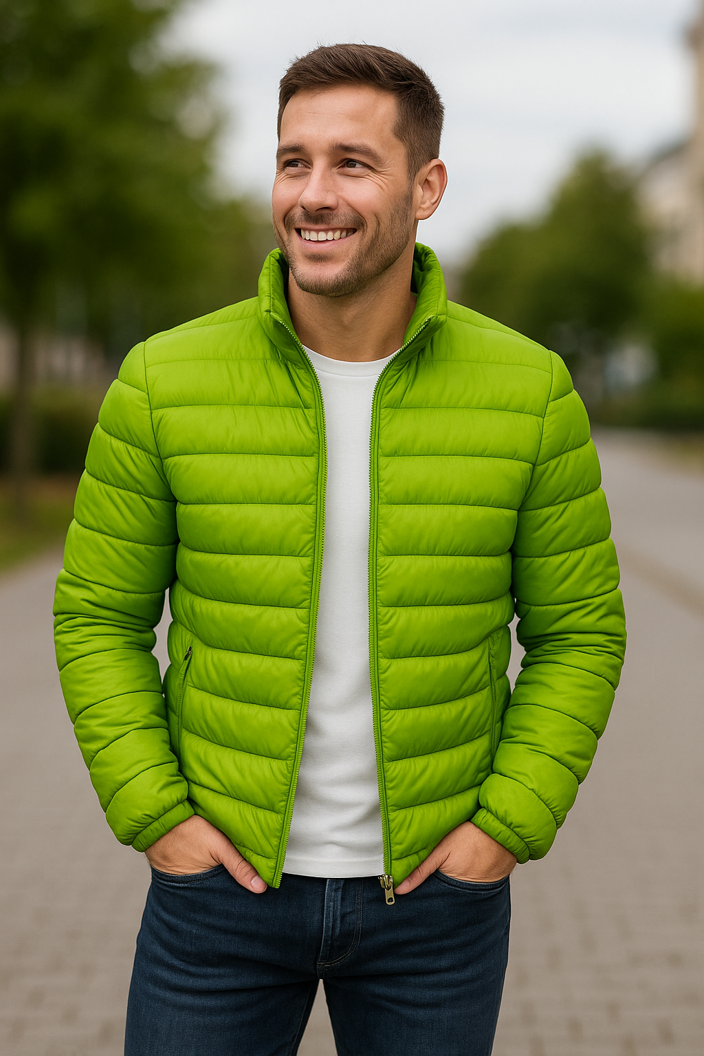 Heren Winter Gewatteerde Donsjas, Dikke Warme Staande Kraag Casual Windjack | VIQA VIQA© NEDERLAND