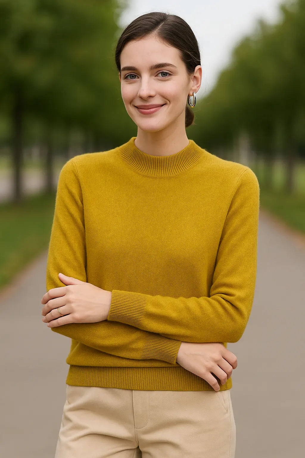 Damestrui Van Merinowol, Gebreide Trui, Lage Hals En Kasjmier-Gevoel Winter Top | VIQA VIQA© NEDERLAND