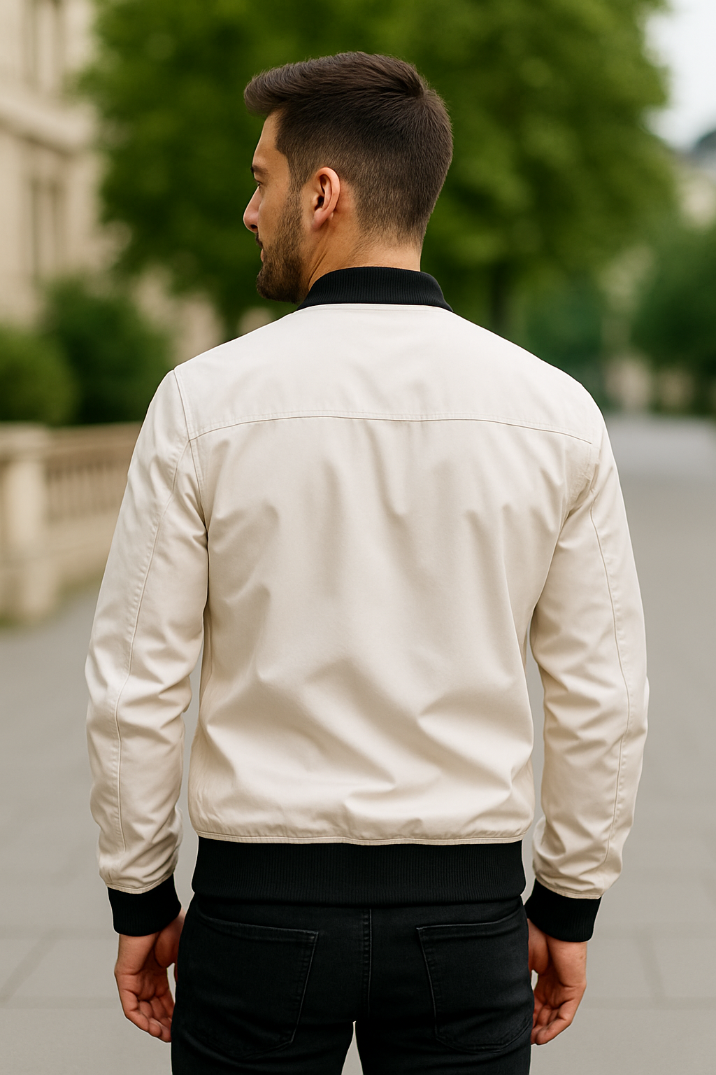 Heren Winterjas met voering, halflange katoenen parka met capuchon, warme thermische windjack | VIQA VIQA© NEDERLAND