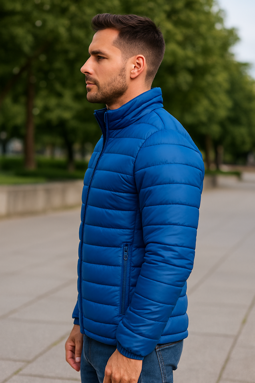 Heren Winter Dikke Katoenen Gewatteerde Donsjas, Warme Casual Staande Kraag Windjack Jas | VIQA VIQA© NEDERLAND