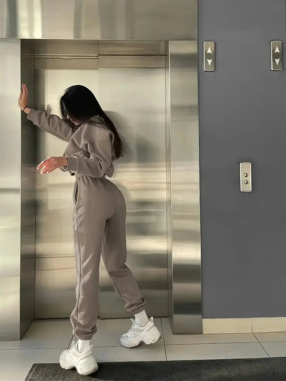 Dames 2 Delige Hoodie En Broek Set VIQA© NEDERLAND