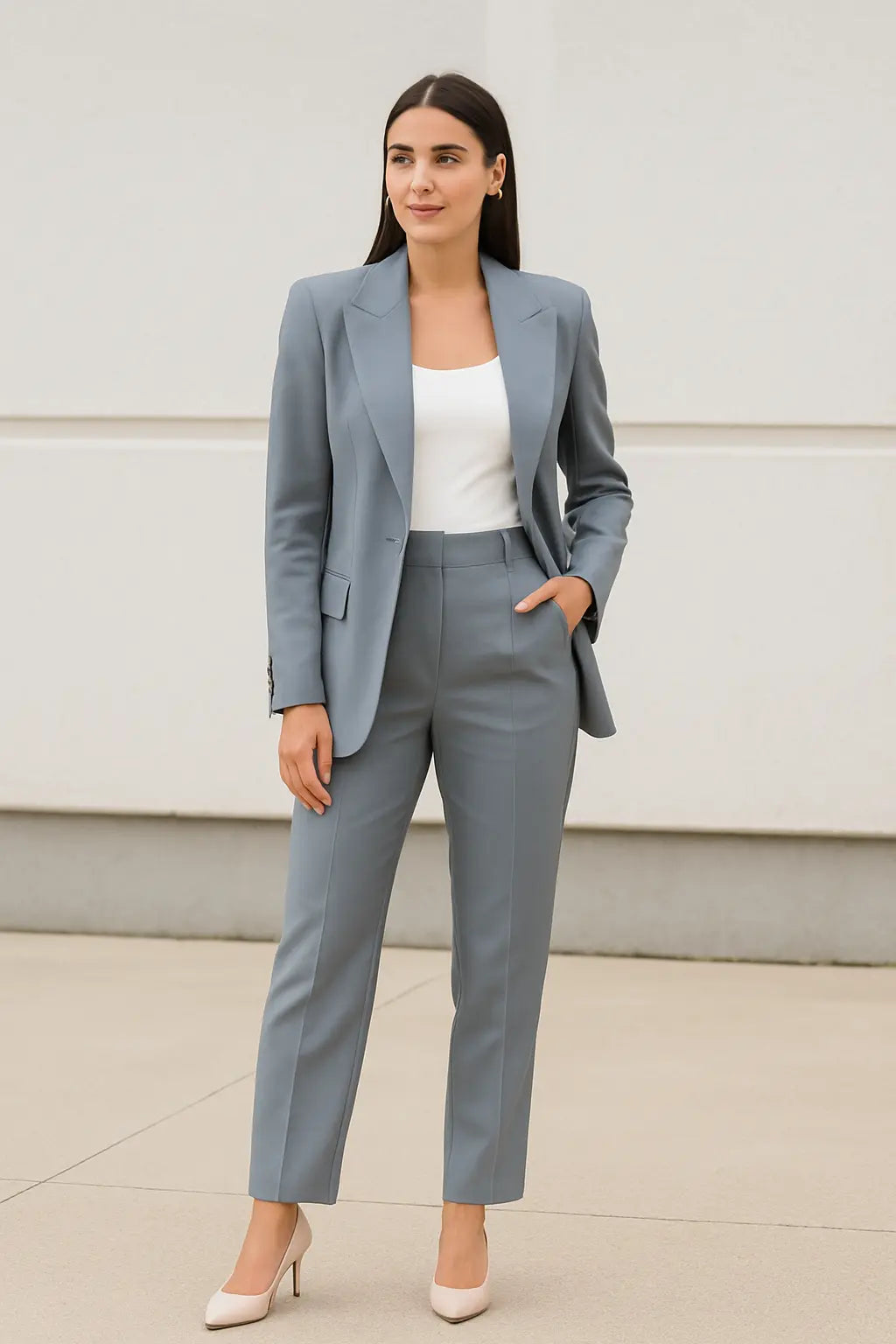 Casual Blazer Voor Dames, Colbert Met Lange Mouwen En Effen Kleur, Knoopsluiting Voor Kantoor, Werkkleding Top | VIQA VIQA© NEDERLAND