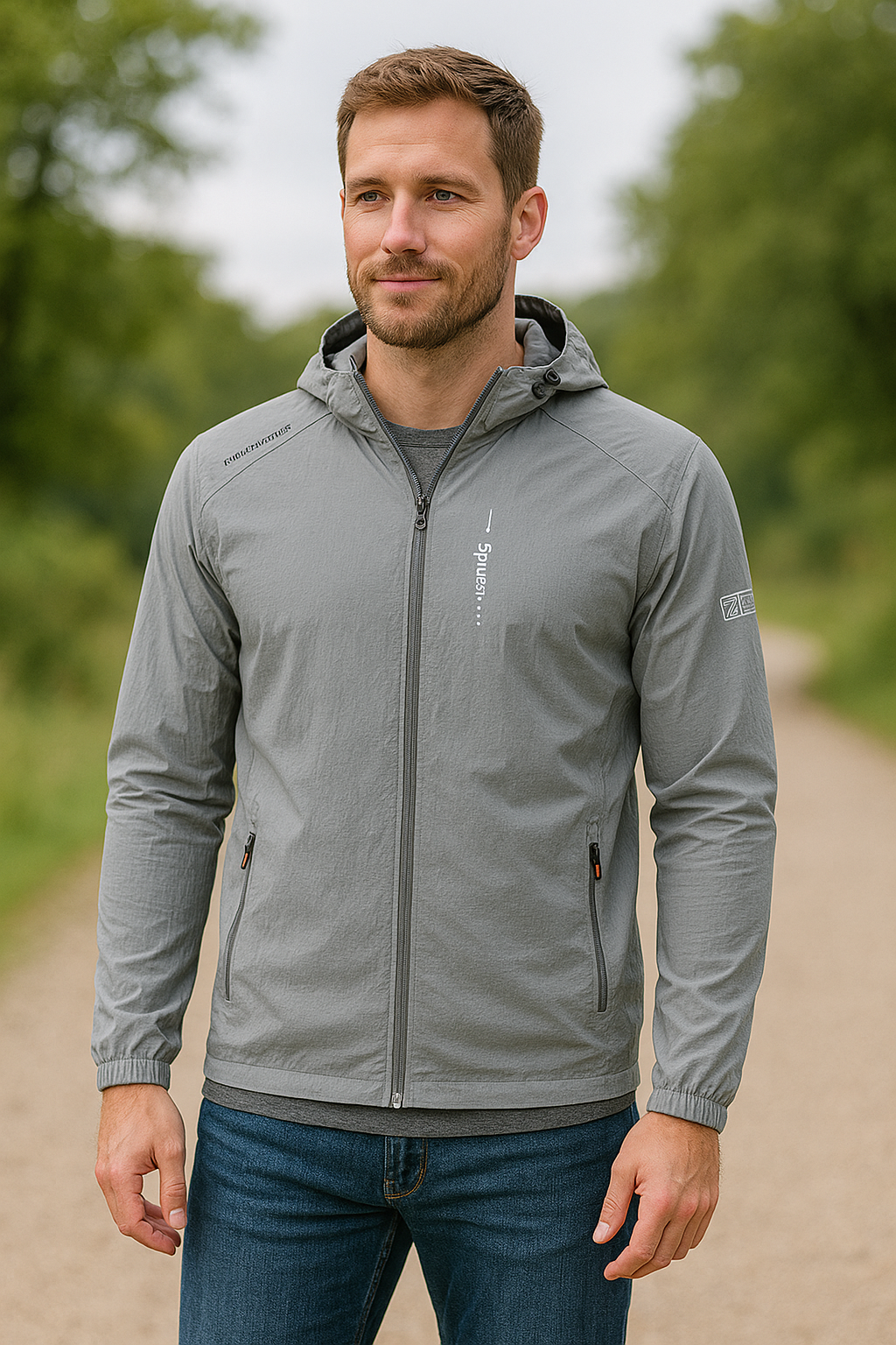 Heren Zomer Sneldrogend Windjack Met Capuchon, Lichtgewicht Outdoor Wandel- en Fietsjack | VIQA VIQA© NEDERLAND