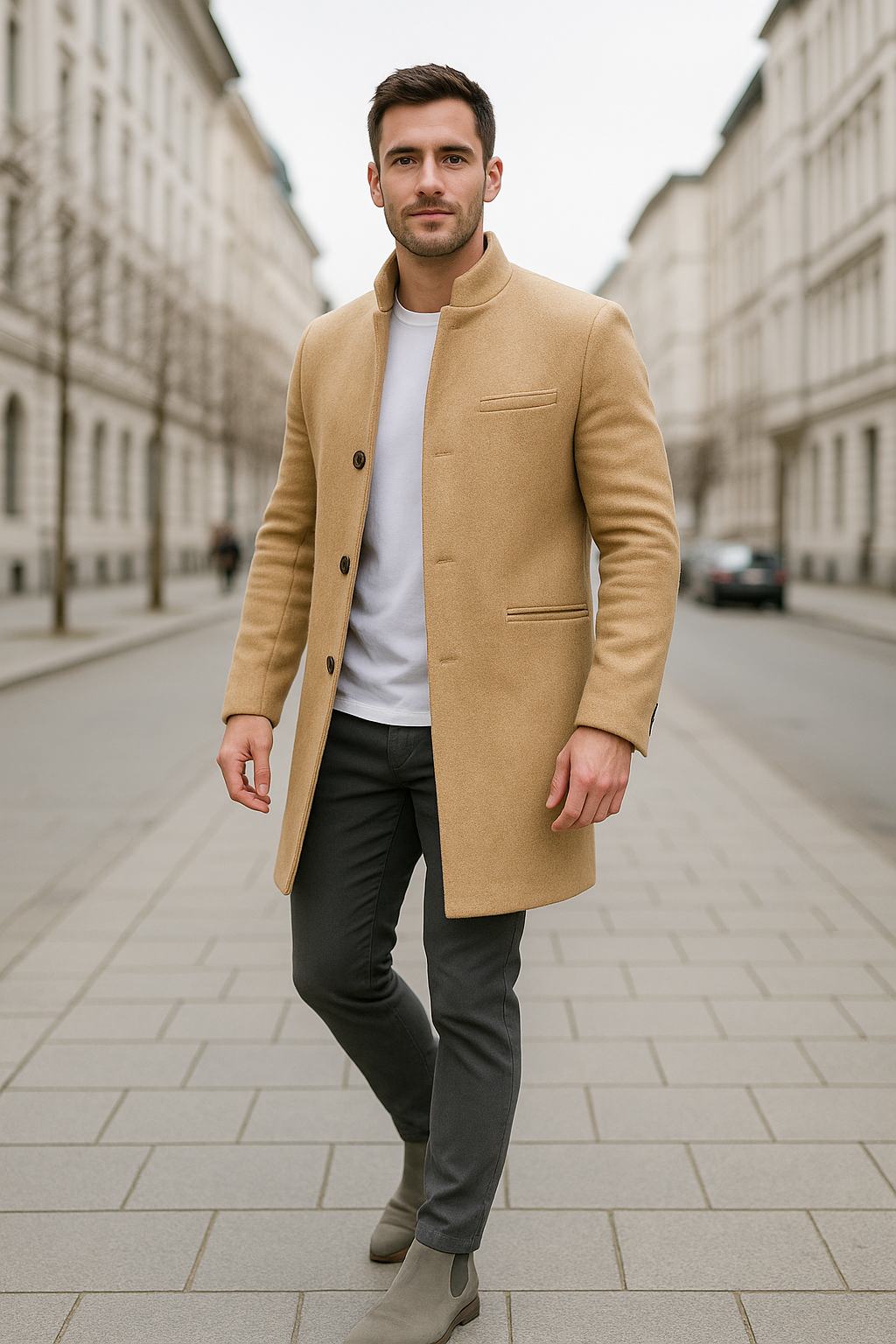 Wintertrenchcoat Voor Heren, Formele Casual Lange Overjas, Warme Outdoorjas | VIQA VIQA© NEDERLAND