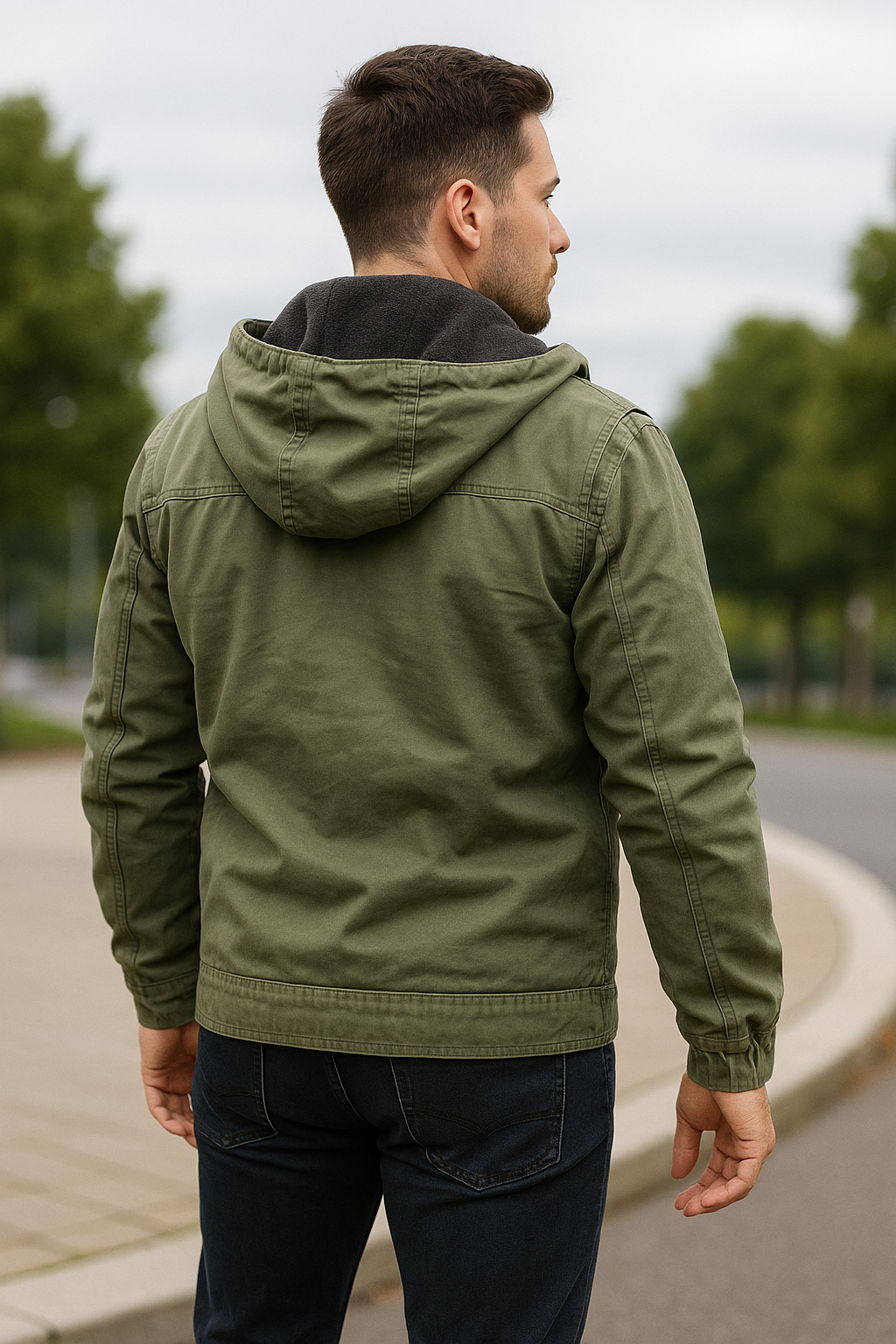 Winterjas Met Capuchon Voor Heren, Warm Jasje Met Voering Van Pluche En Meerdere Zakken | VIQA VIQA© NEDERLAND