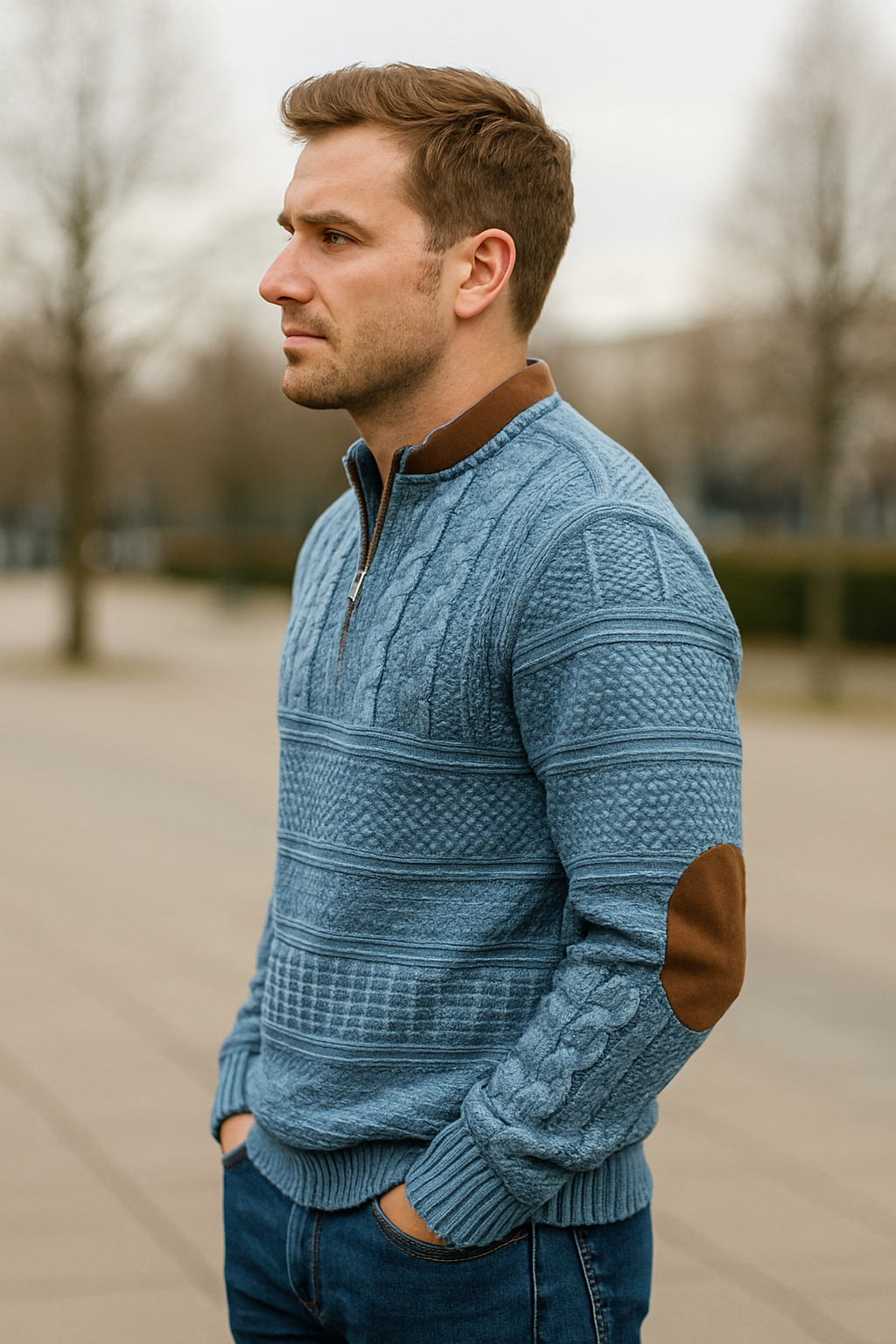 Outdoor Hoodie Voor Heren, Sweatshirt Met Ritssluiting En Jacquardprint, Casual Pullover Met Lange Mouwen | VIQA VIQA© NEDERLAND