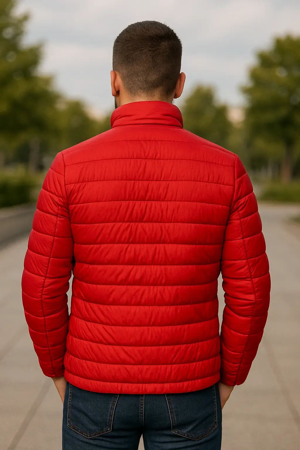 Heren Winter Puffer Jas, Dikke Gevoerde Donzen Jas, Warme Casual Windjack Met Kraag | VIQA VIQA© NEDERLAND