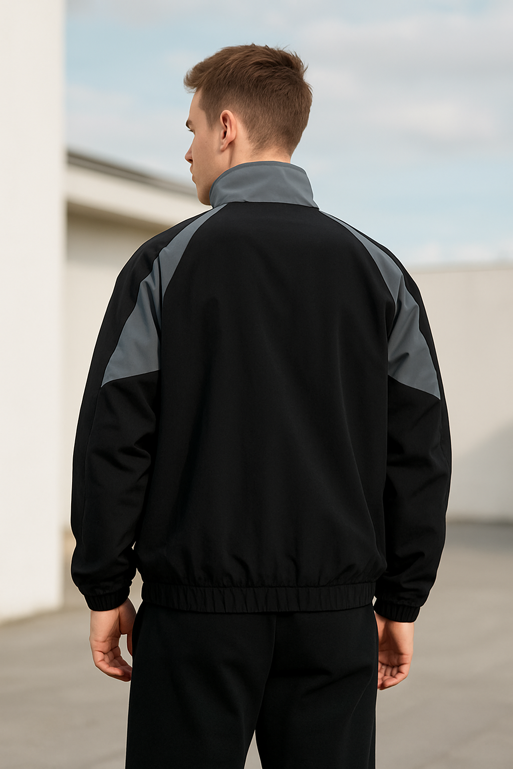 Heren Windjack Met Kleurblokken, High Street Stijl, Opstaande Kraag, Winter- En Lentebovenkleding | VIQA VIQA© NEDERLAND