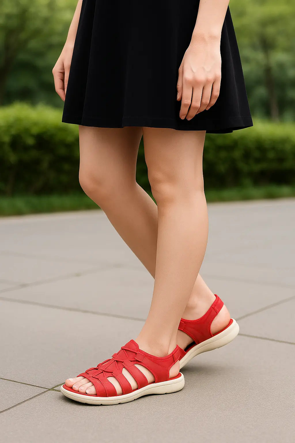 Dames Zomer Sandalen, Casual Open Teen flats, Effen Kleur Comfort Schoenen | VIQA VIQA© NEDERLAND