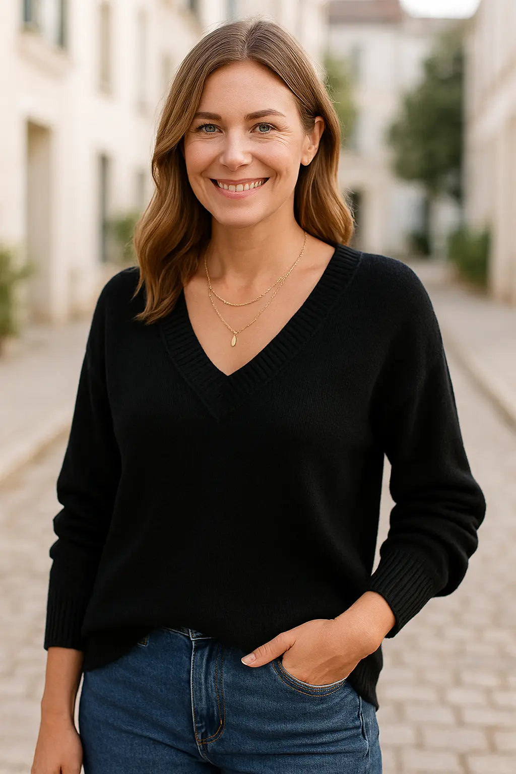 Dames Casual Gebreide Trui, Loszittende Trui Met Lange Mouwen, Winter Vintage Gebreide Top | VIQA VIQA© NEDERLAND