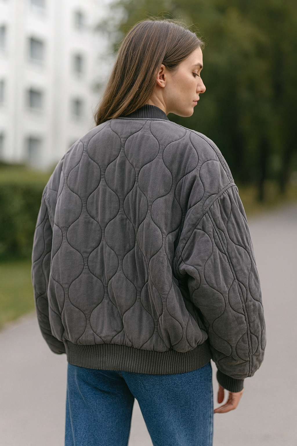 Dames Bomberjas, Casual Lange Mouwen Losse Winterjas | VIQA VIQA© NEDERLAND