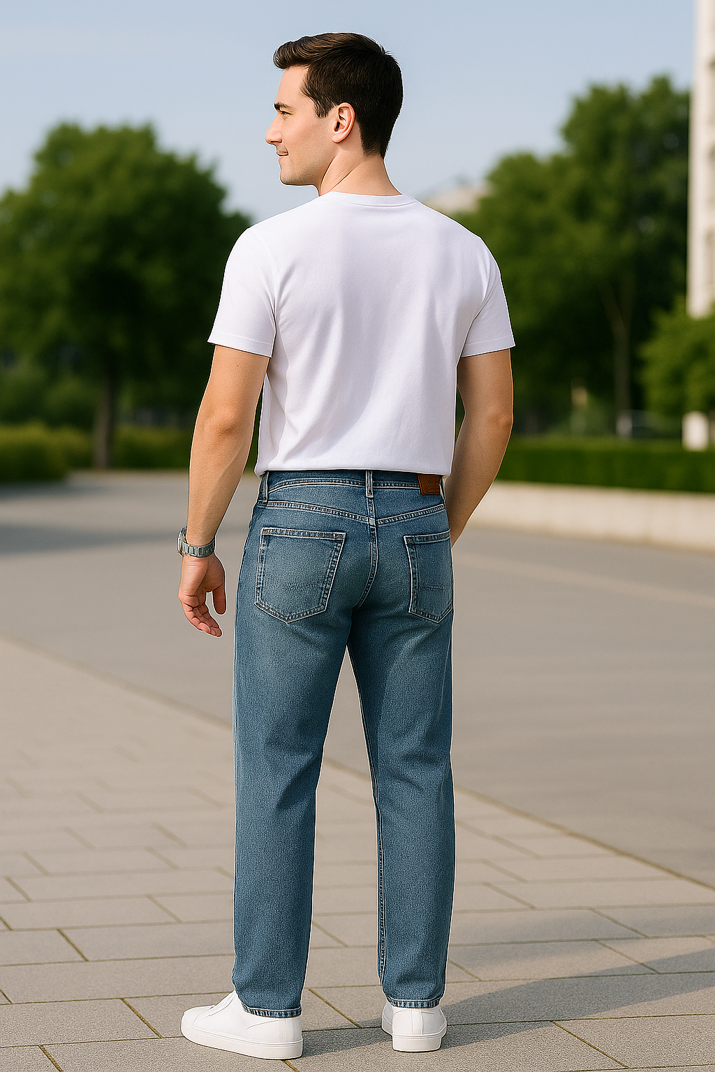 Dunne Zachte Spijkerbroek Voor Heren, Rechte Losse Comfortabele Casual Broek | VIQA VIQA© NEDERLAND