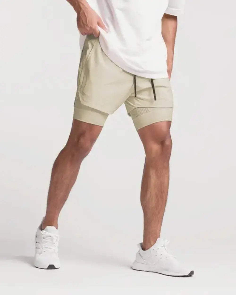 Edward Atletische Korte Broeken VIQA© NEDERLANDKaki-2XL