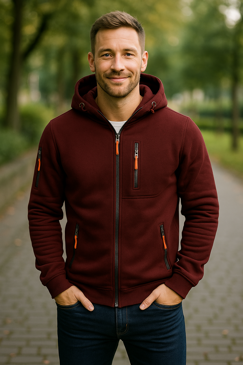 Fleece Hoodie Met Ritssluiting Voor Heren, Dik Warm Sweatshirt Met Capuchon Voor Casual Sportkleding | VIQA VIQA© NEDERLAND