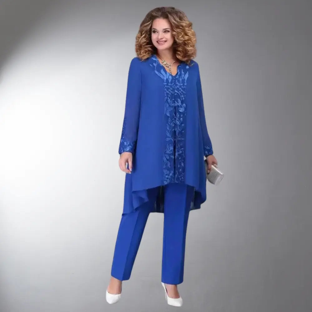 Olivia 3-Delig Chiffon Bruidsjurk Pak Voor Dames VIQA© NEDERLAND