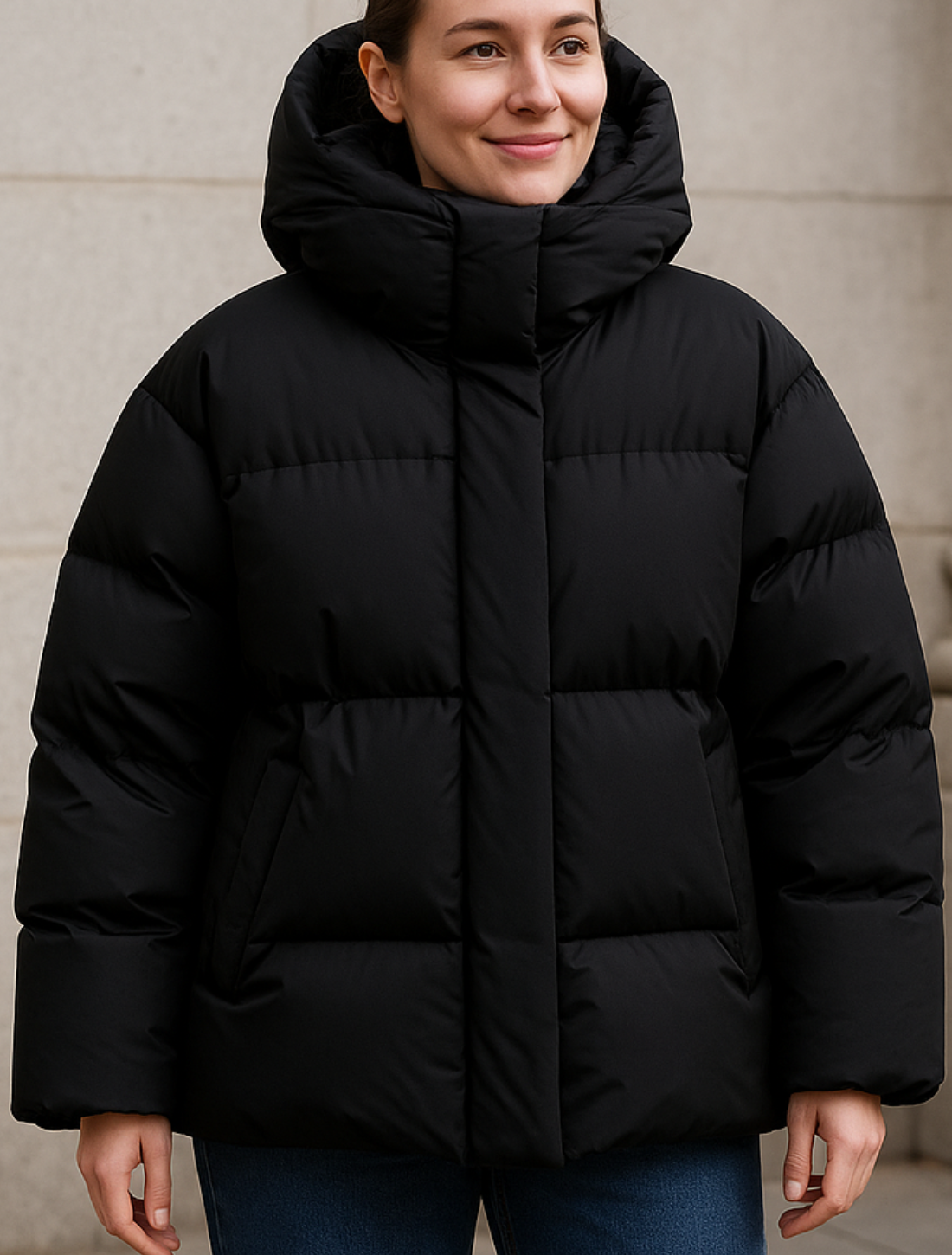 Dames Winter Pufferjas, Dikke Warme Jas Met Kraag En Afneembare Capuchon, Casual Bovenkleding Met Lange Mouwen | VIQA VIQA© NEDERLAND