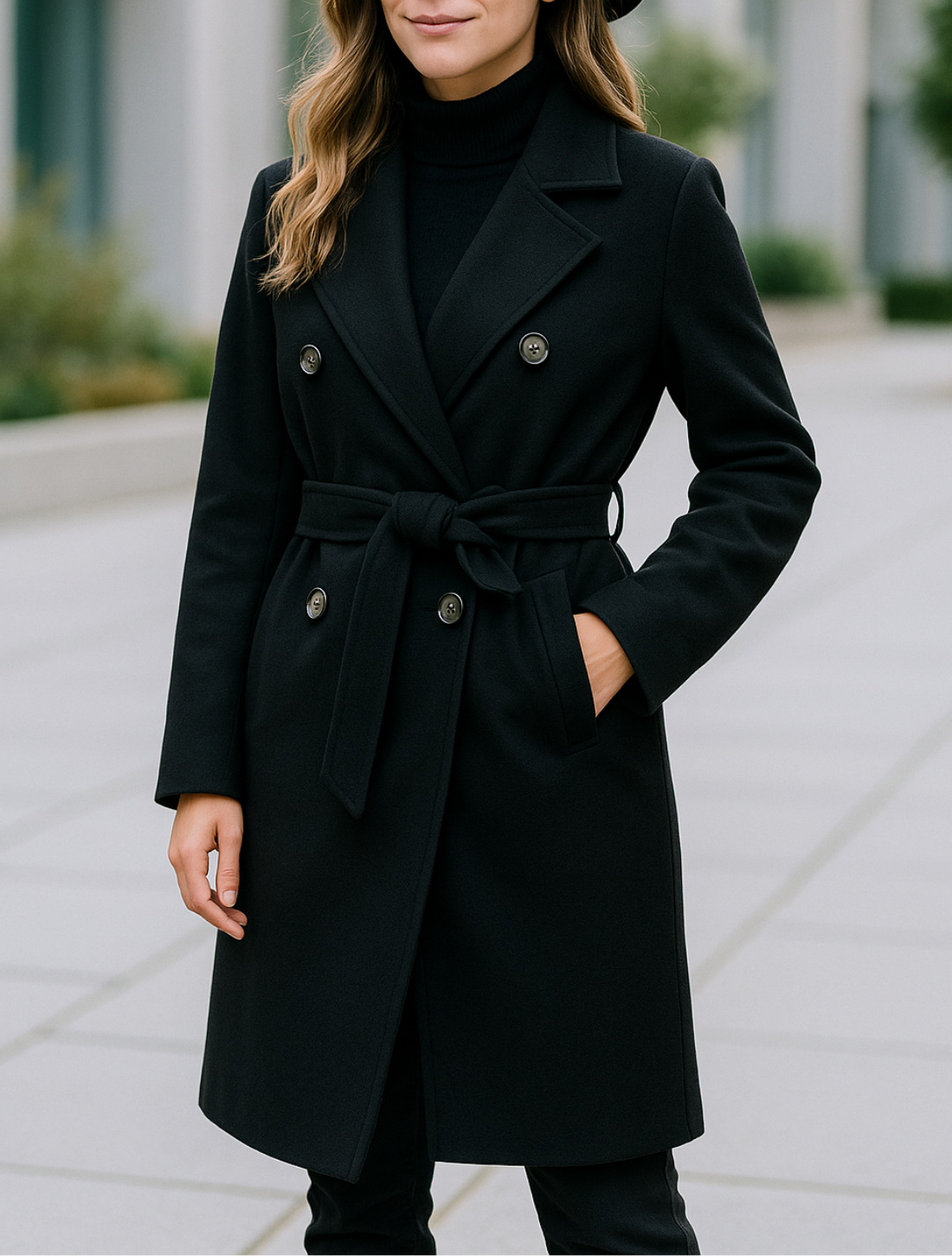 Dames Wollen Trenchcoat, Double Breasted Overcoat, Elegante Herfst Winter Casual Jas | VIQA VIQA© NEDERLAND
