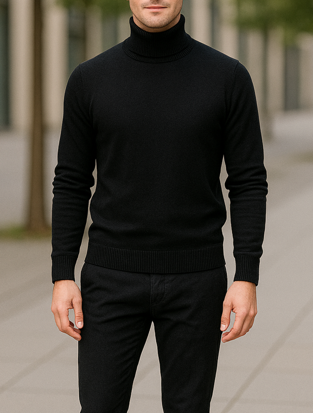 Heren Kasjmier Coltrui, Herfst Winter Warme Gebreide Trui | VIQA VIQA© NEDERLAND