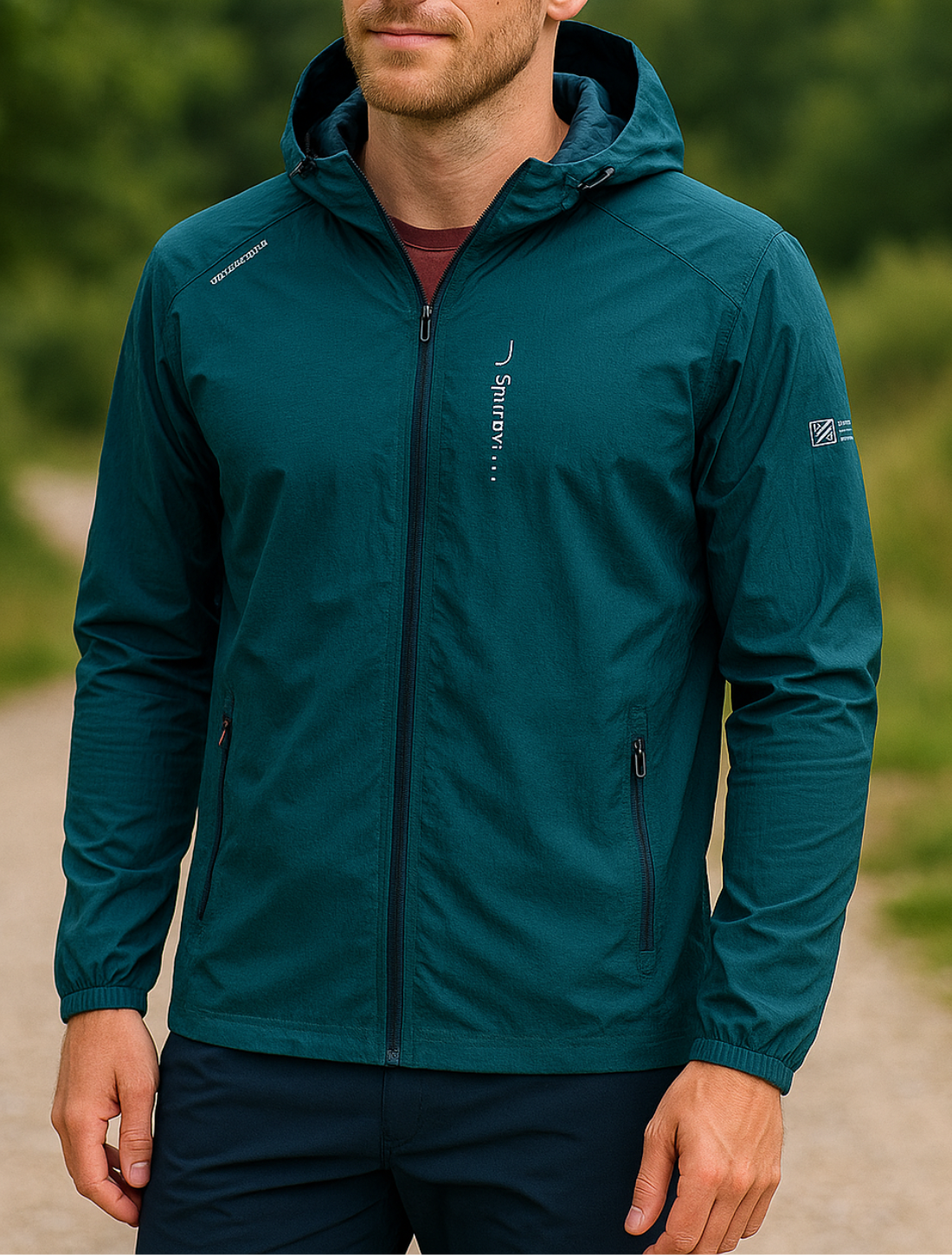 Heren Zomer Sneldrogend Windjack Met Capuchon, Lichtgewicht Outdoor Wandel- en Fietsjack | VIQA VIQA© NEDERLAND