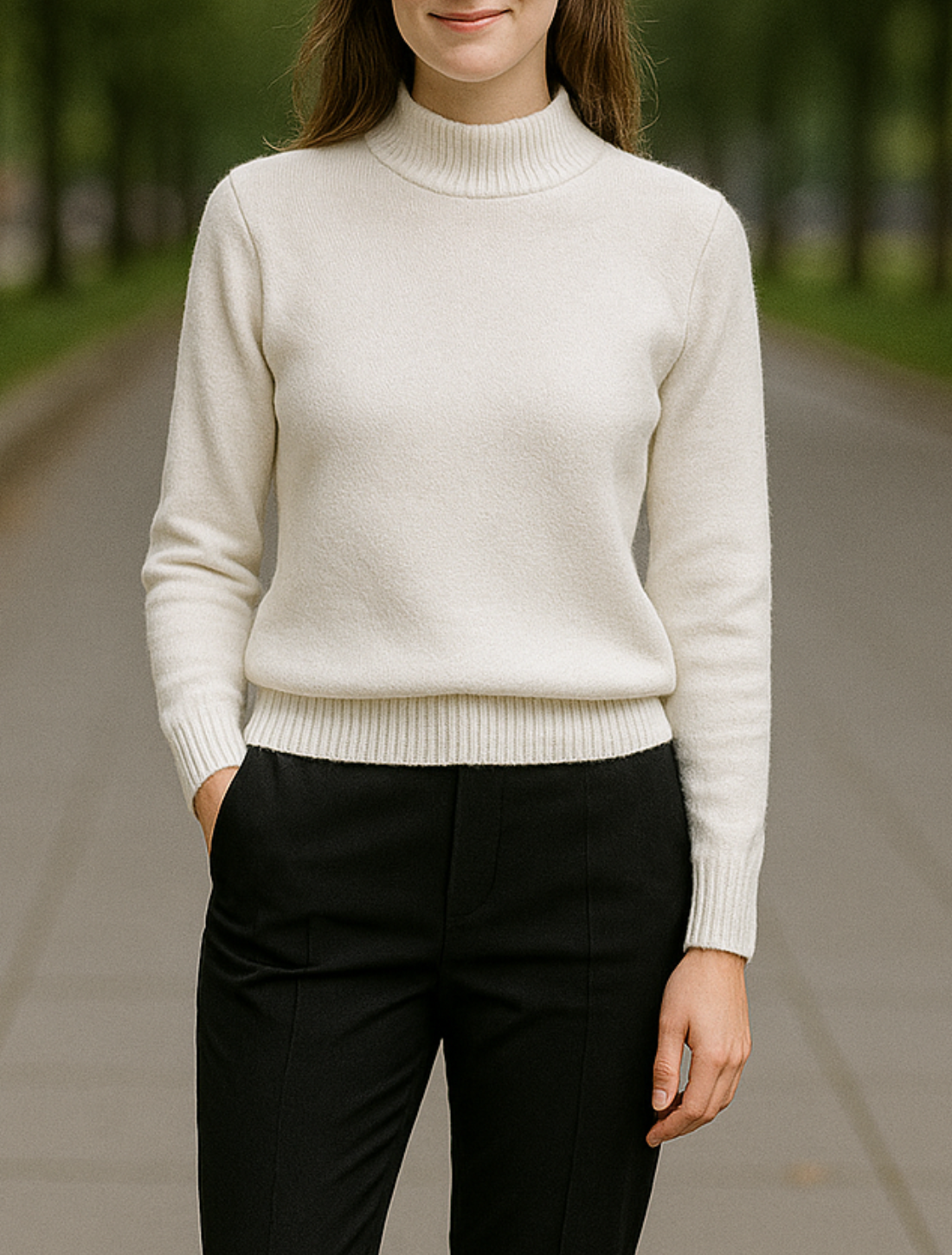 Dames Merinowollen Trui Met Hoge Kraag, Herfst En Winter Kasjmier Gebreide Pullover Top | VIQA VIQA© NEDERLAND