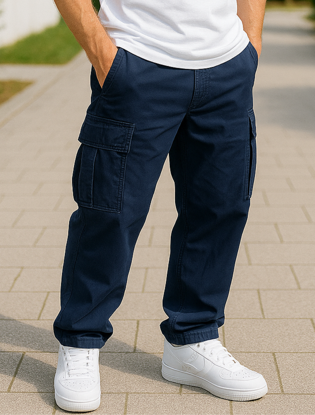 Werkbroeken Voor Heren, Losse Rechte Casual Broeken Met Zakken | VIQA VIQA© NEDERLAND