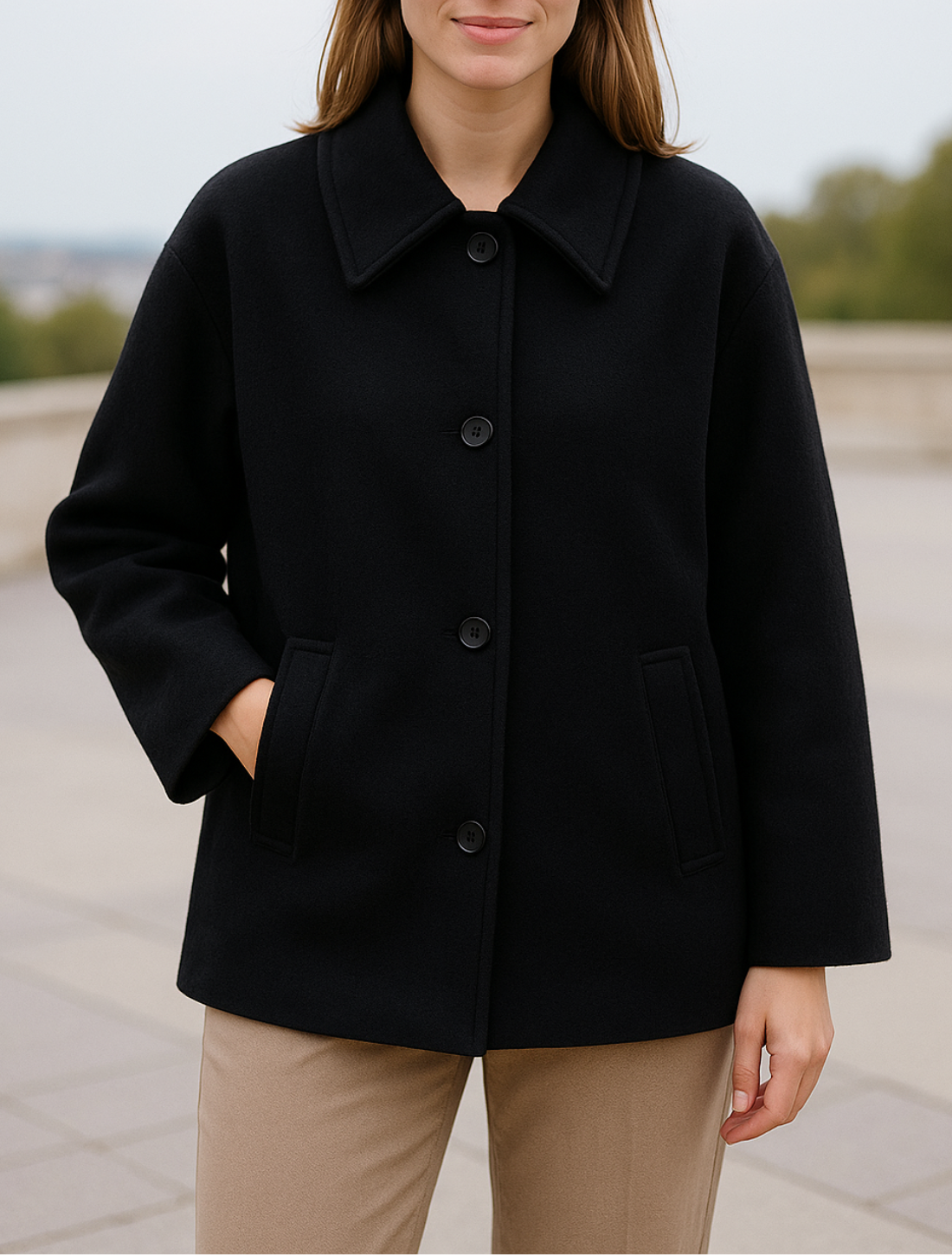 Lange Trenchcoat Voor Dames, Herfst En Winter Lange Mouwen Bomberjas | VIQA VIQA© NEDERLAND