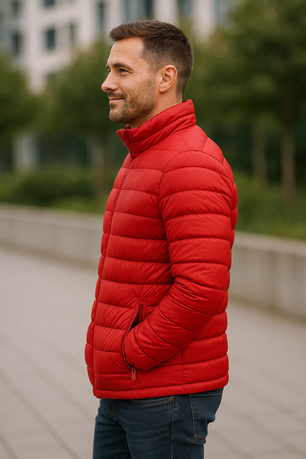 Heren Winter Gewatteerde Donsjas, Dikke Warme Staande Kraag Casual Windjack | VIQA VIQA© NEDERLAND