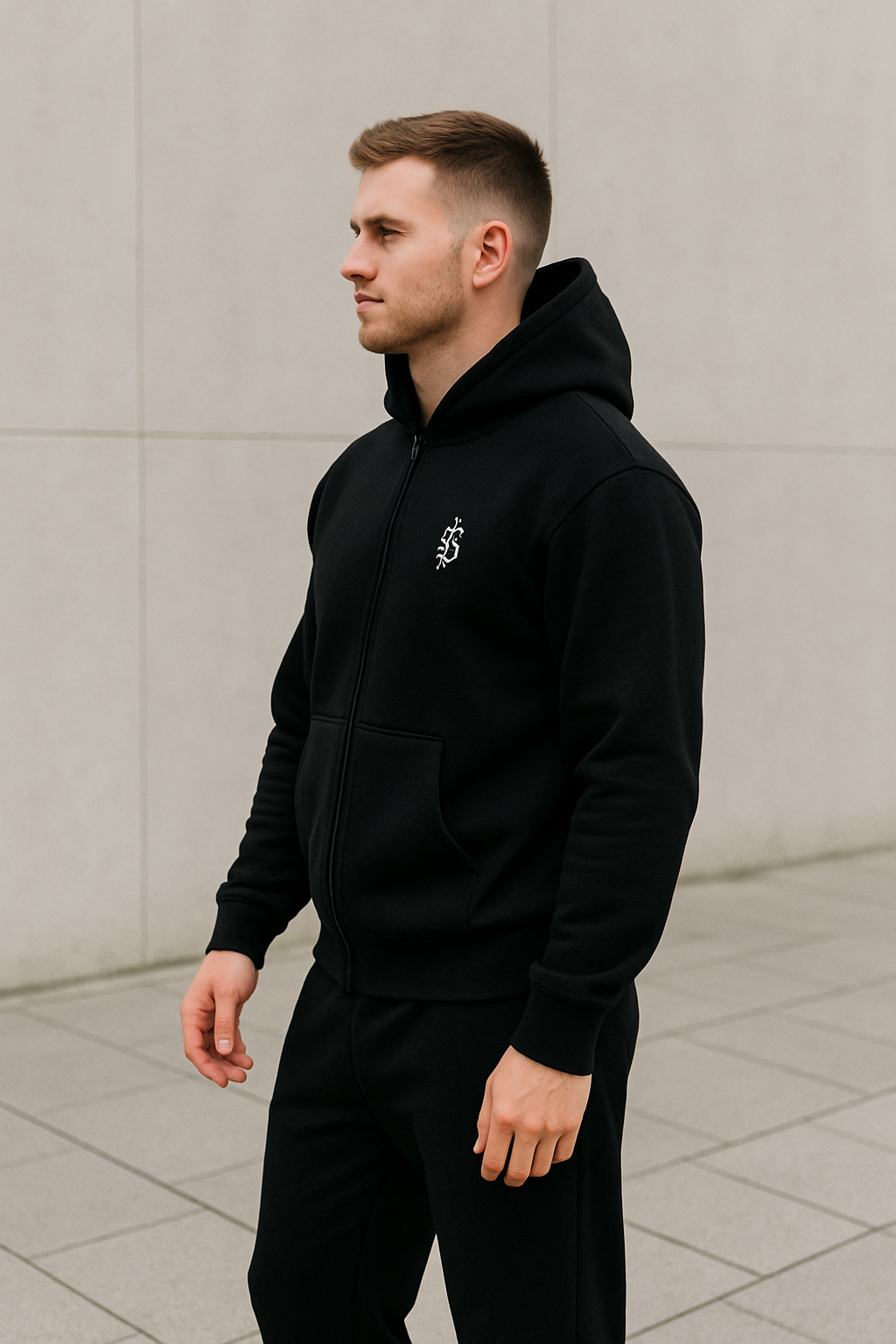 Heren Y2K Trainingspak Set, Geborduurde Rits Hoodie en Joggingbroek, Casual Harajuku Set | VIQA VIQA© NEDERLAND