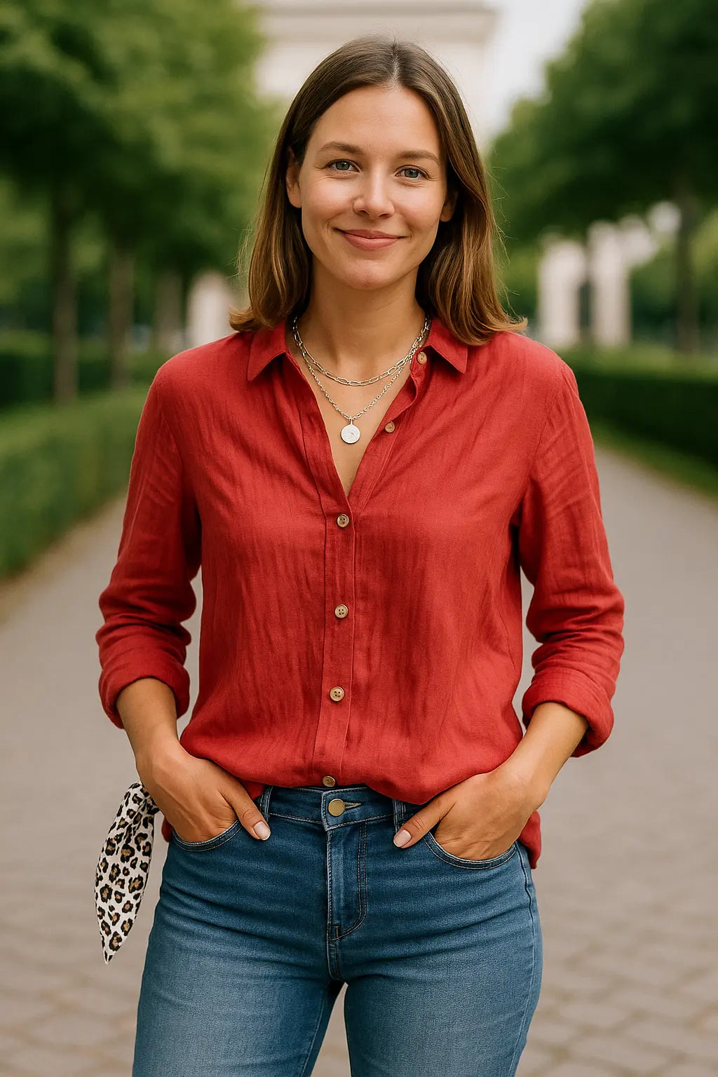 Katoenen Dames Blouse, Vrijetijdskleding Lange Mouwen Shirt, Effen Gekleurde Kraag Top | VIQA VIQA© NEDERLAND