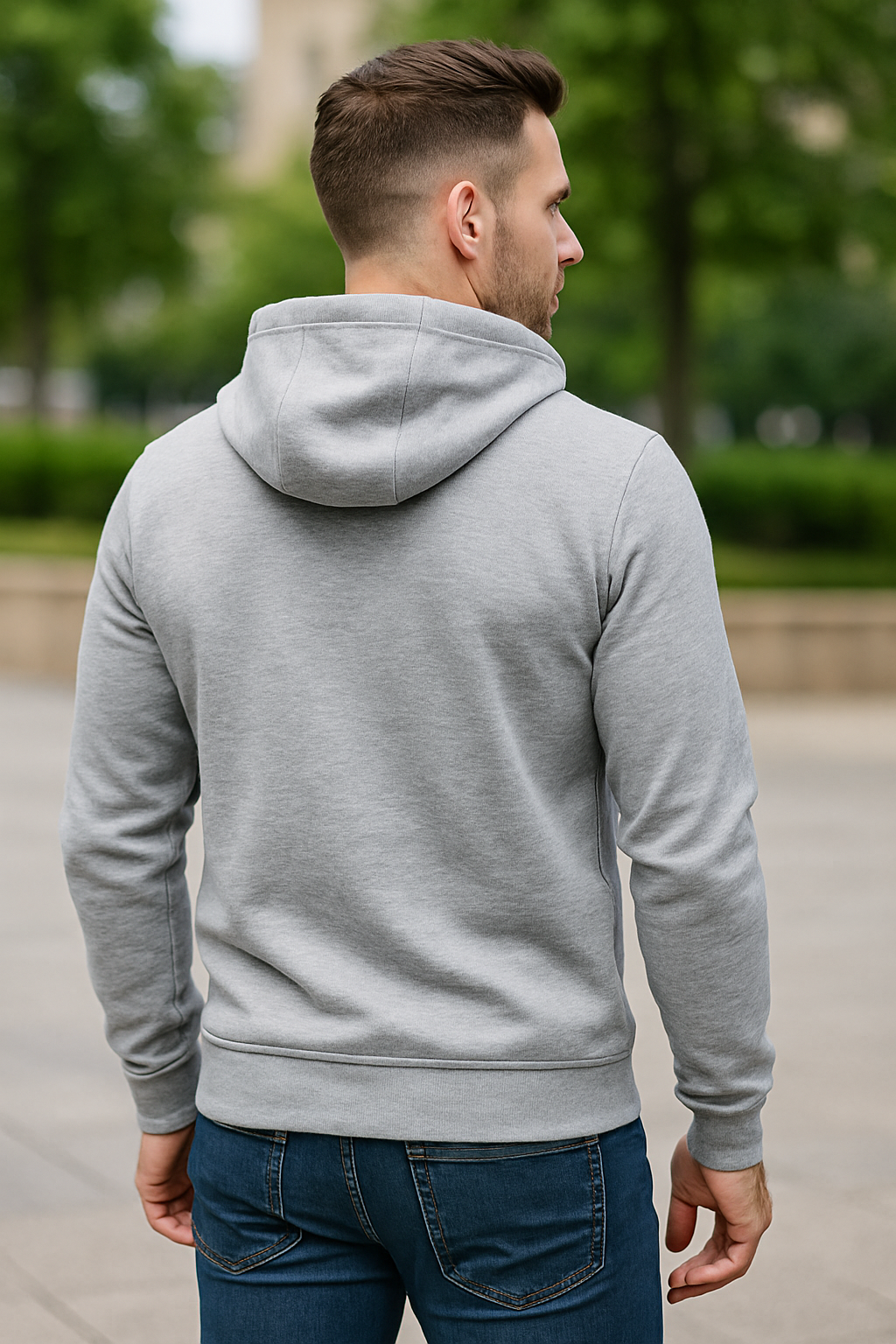 Herenjas Met Capuchon, Effen Gekleurde Casual Hoodie Met Lange Mouwen En Ritssluiting Gym Sport Hoodie Lente Herfst | VIQA VIQA© NEDERLAND