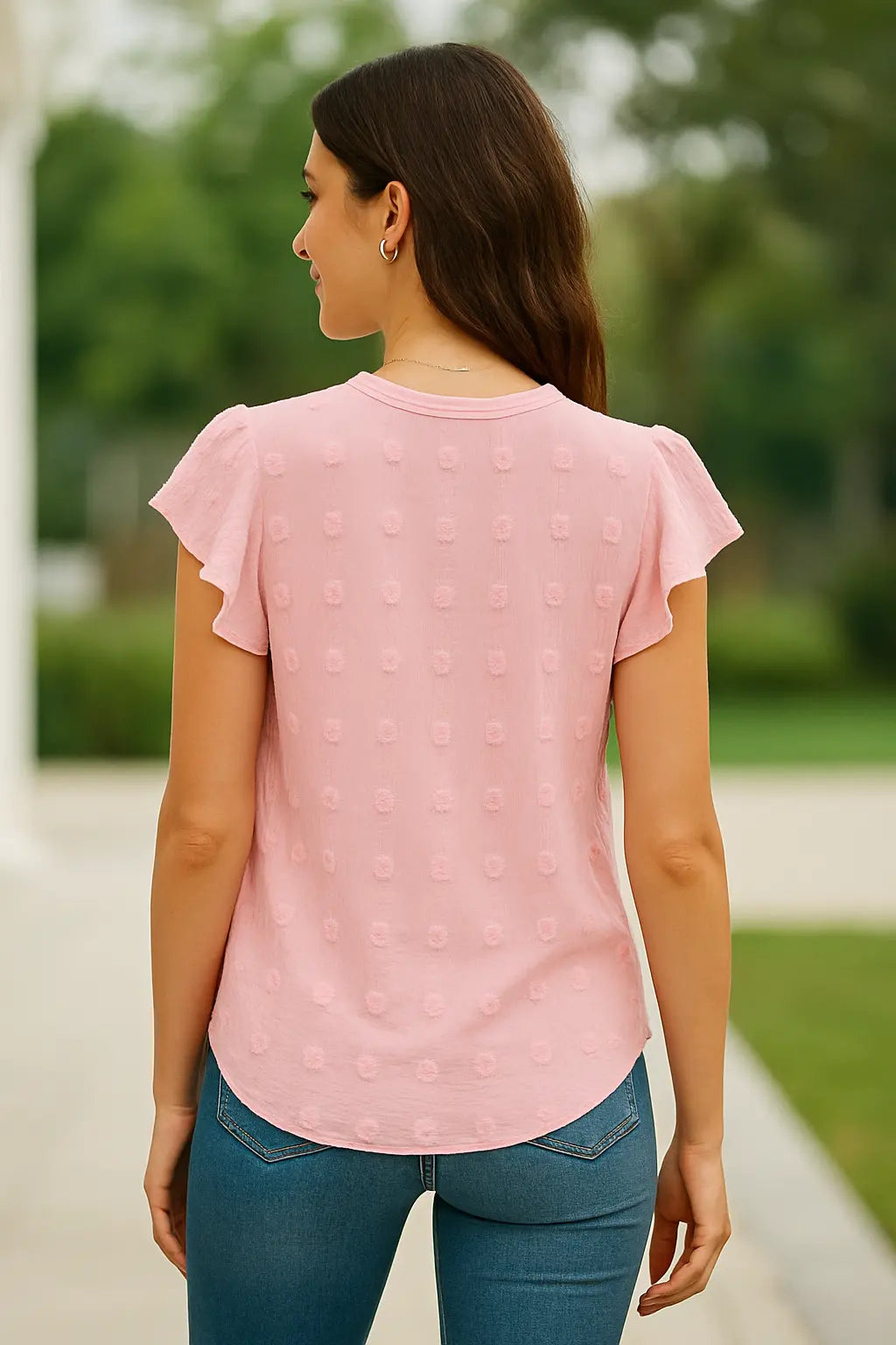 Dames Zomer Blouse, Effen Kleur Losse Pasvorm Shirt, Elegante Casual Top | VIQA VIQA© NEDERLAND