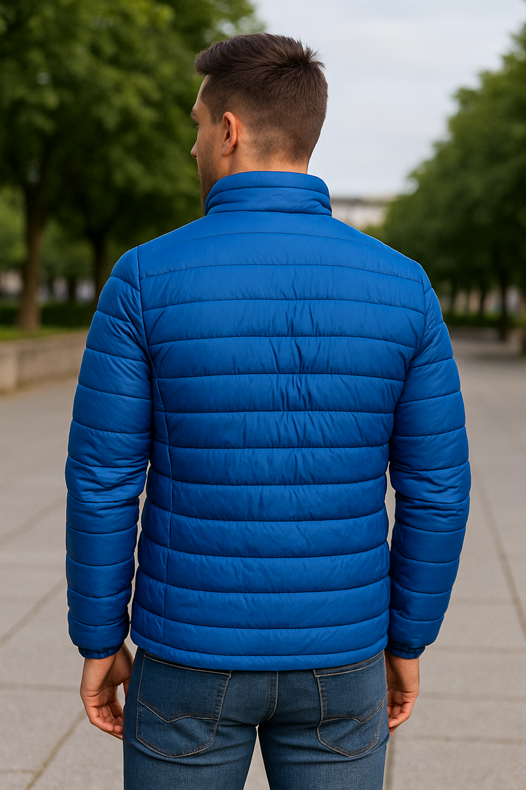 Heren Winter Dikke Katoenen Gewatteerde Donsjas, Warme Casual Staande Kraag Windjack Jas | VIQA VIQA© NEDERLAND